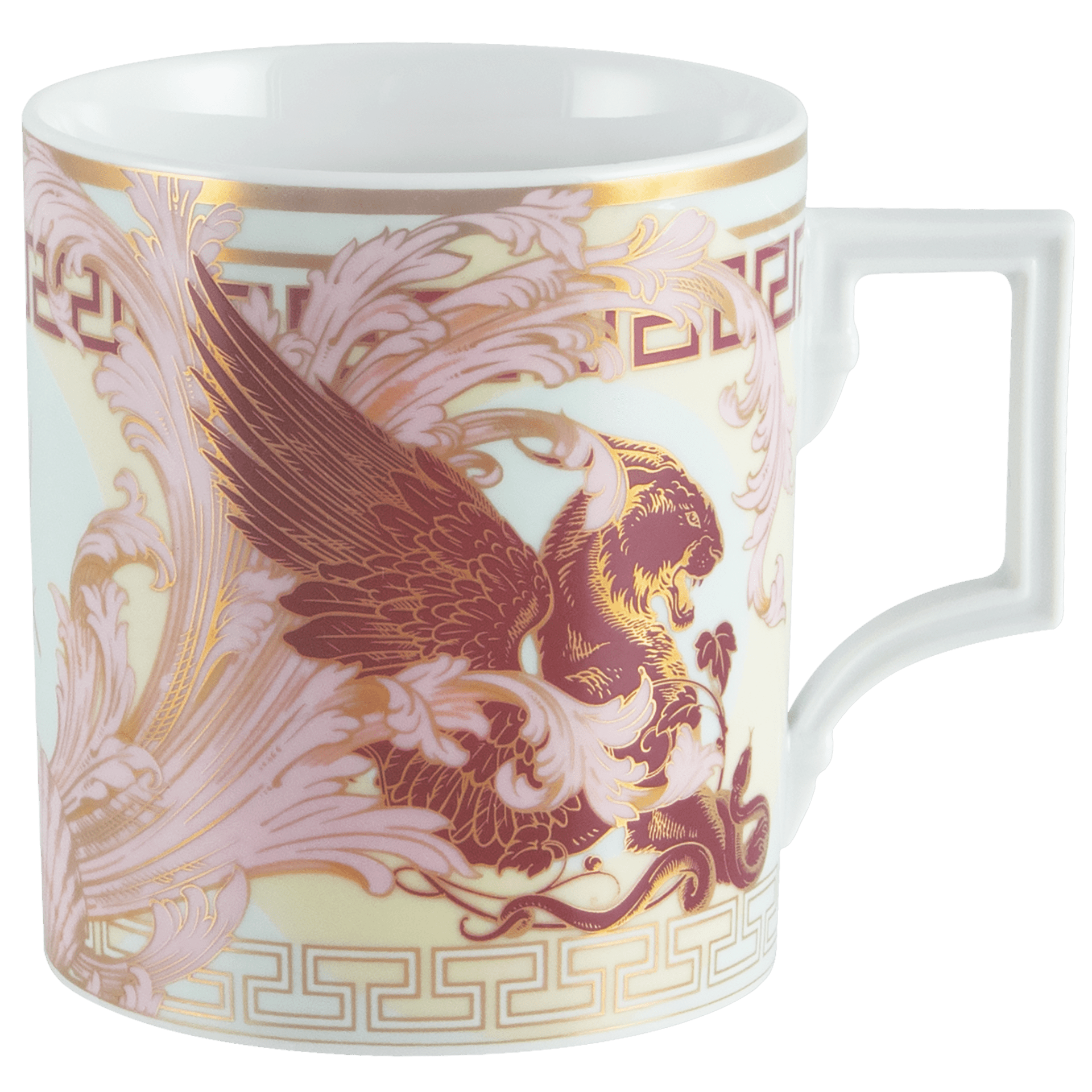 Henkelbecher, Form "Berlin", "Mystic Maison", mint, bordeaux, V 0,25 l | The Meissen Mug Collection - Berlin 79B102 - 55810 - Meissen Weimar