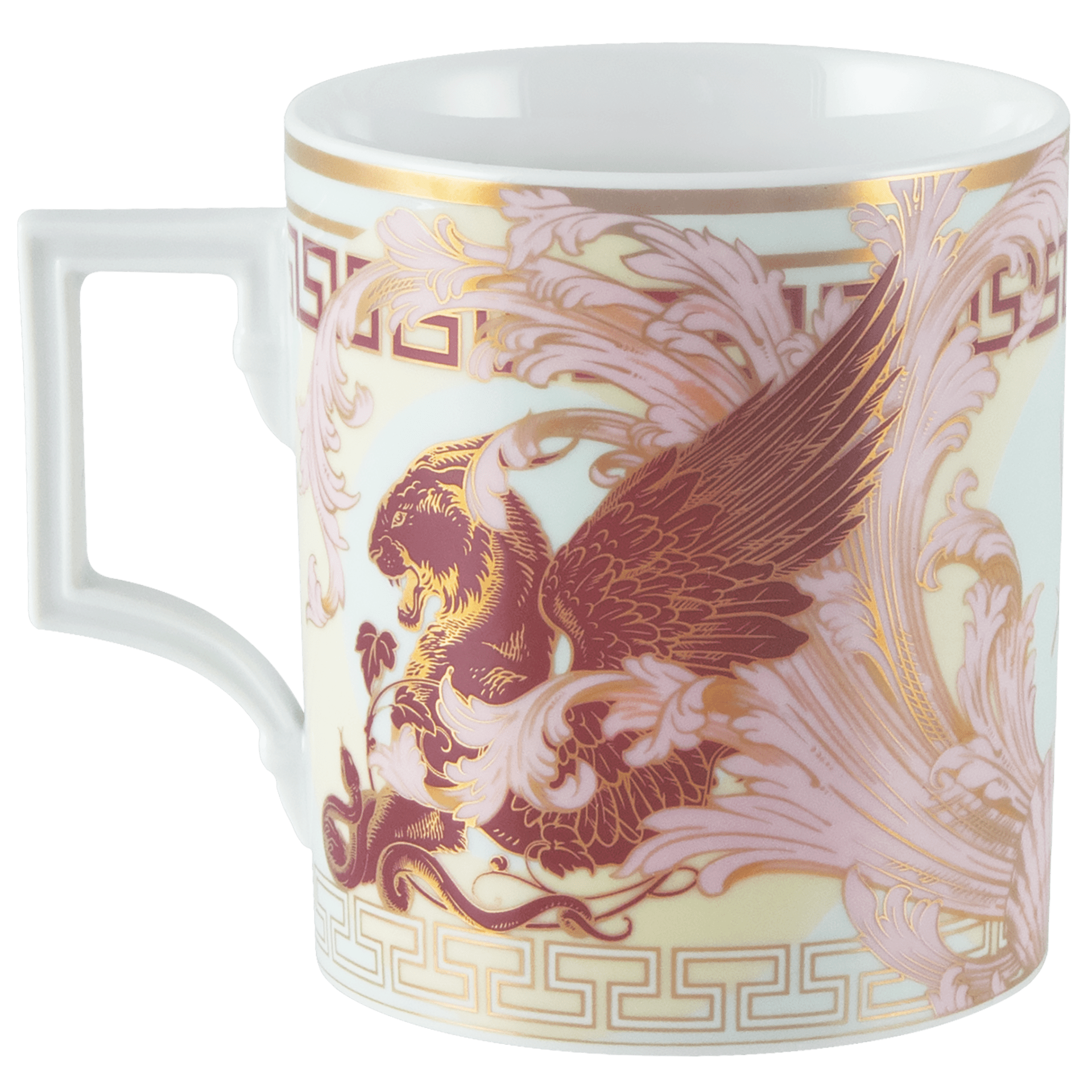 Henkelbecher, Form "Berlin", "Mystic Maison", mint, bordeaux, V 0,25 l | The Meissen Mug Collection - Berlin 79B102 - 55810 - Meissen Weimar