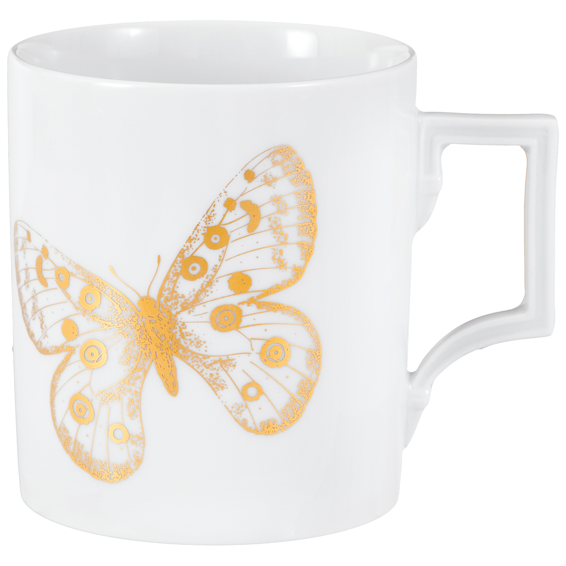Henkelbecher, Goldschmetterling "Flying Wonders" , 0,25 l | The Meissen Mug Collection - Berlin 79A369 - 55810 - Meissen Weimar