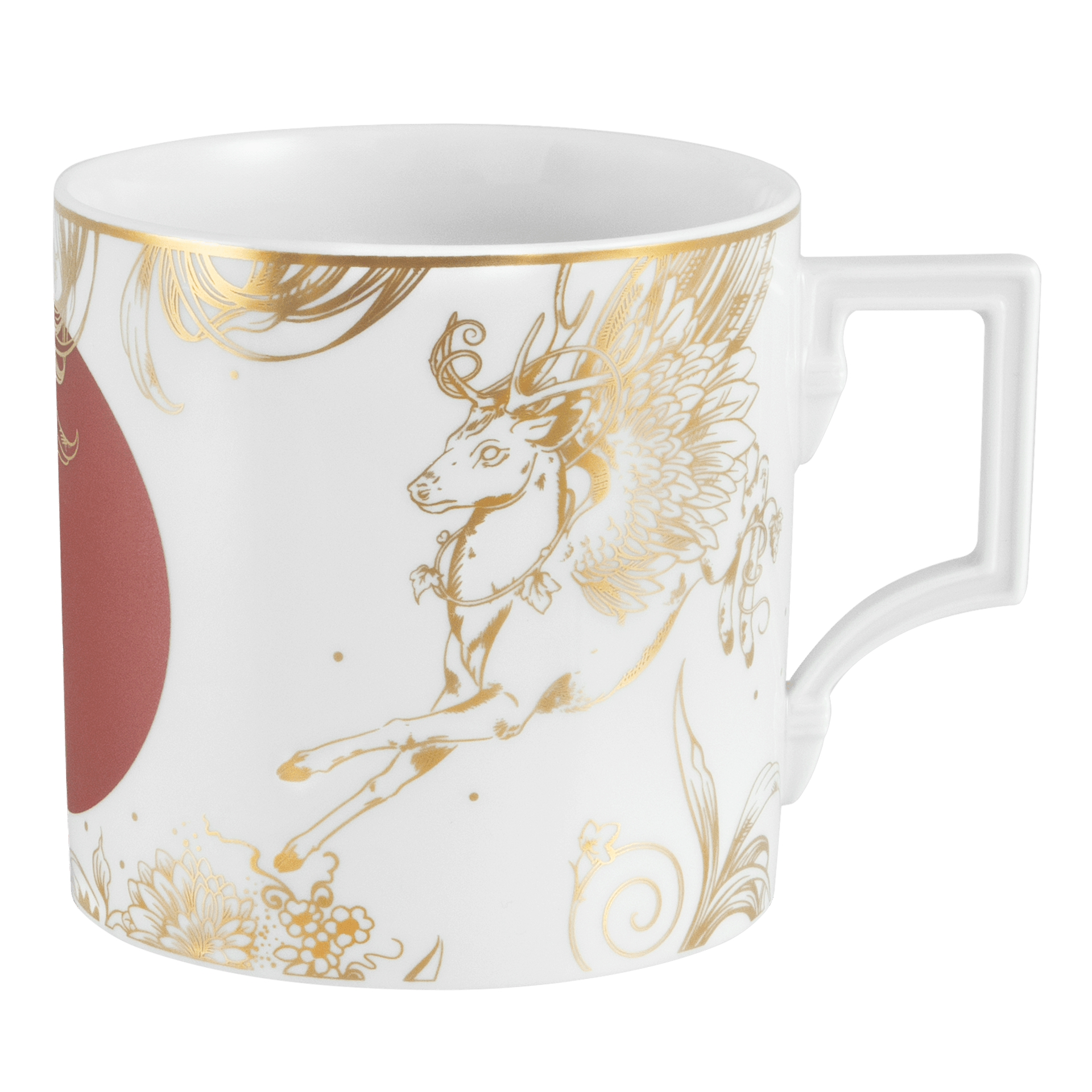 Henkelbecher, groß,"MEISSEN Christmas Peryton", V 0,5 l | Meissen Big Mug Collection 79B372 - 55326 - Meissen Weimar