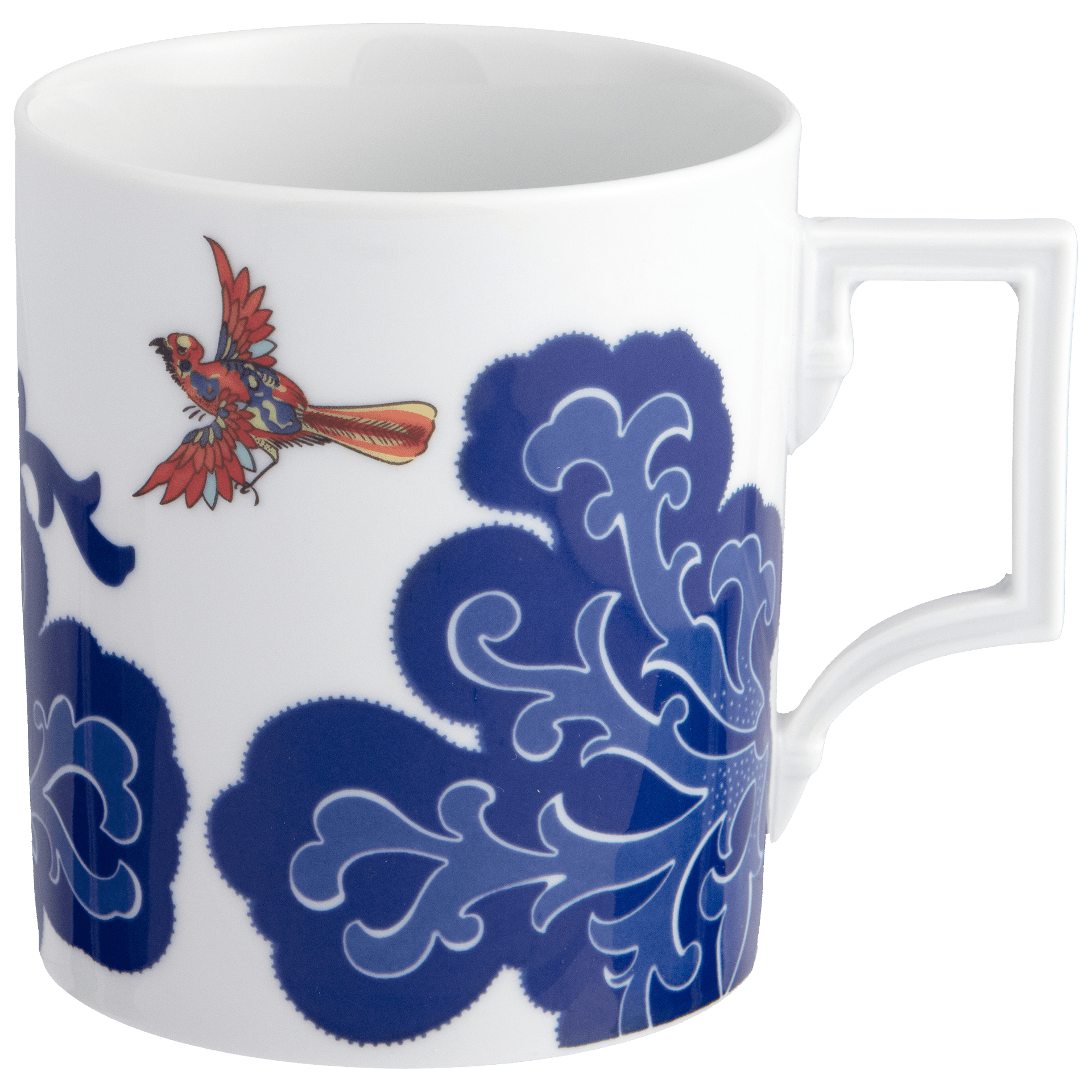 Henkelbecher, "Indian Bird", Vogel in blauen Wolken, 0,25l | The Meissen Mug Collection - Berlin 79A445 - 55810 - Meissen Weimar