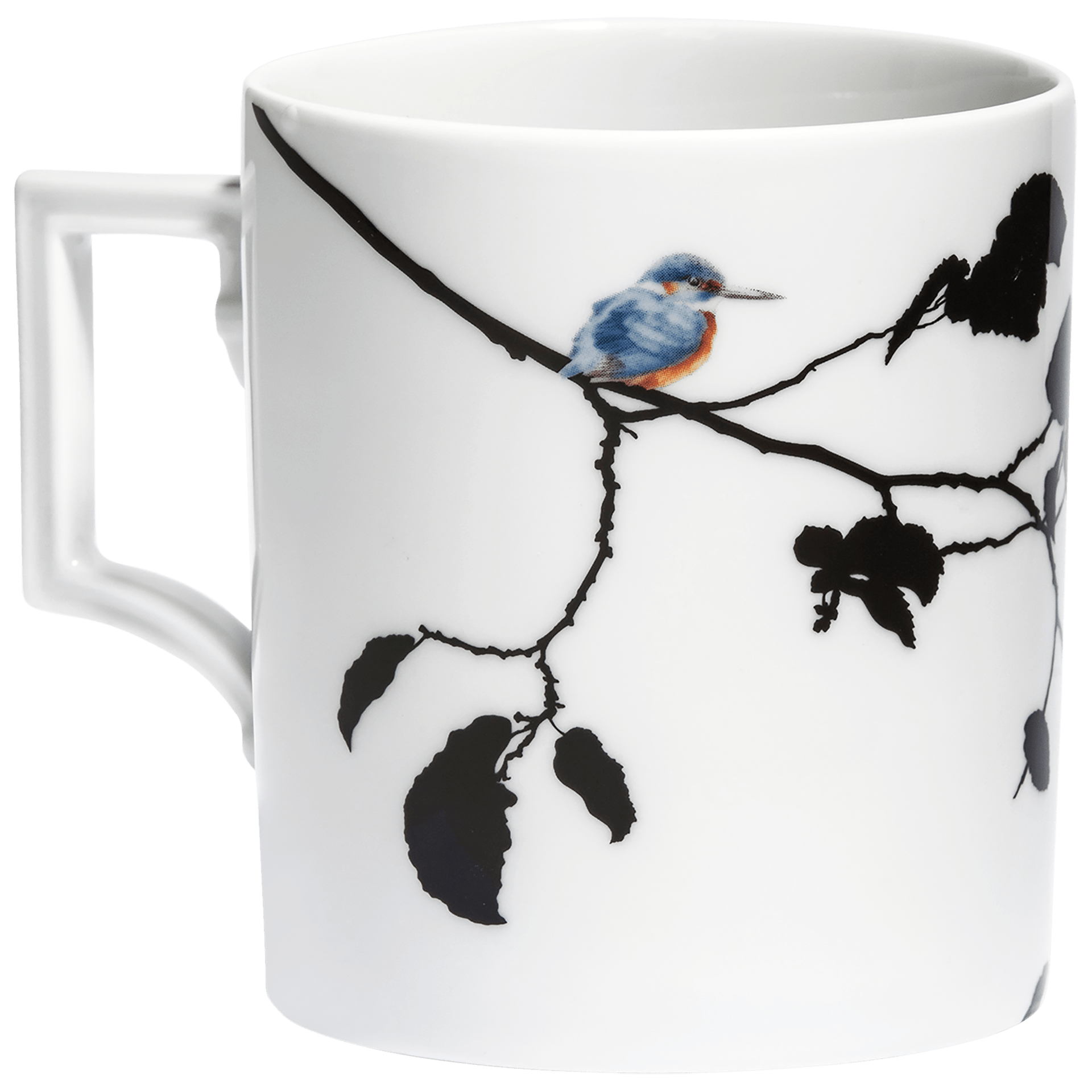 Henkelbecher, "Kingfisher", Eisvögel auf Zweig, 0,25l, | The Meissen Mug Collection - Berlin 79A421 - 55810 - Meissen Weimar