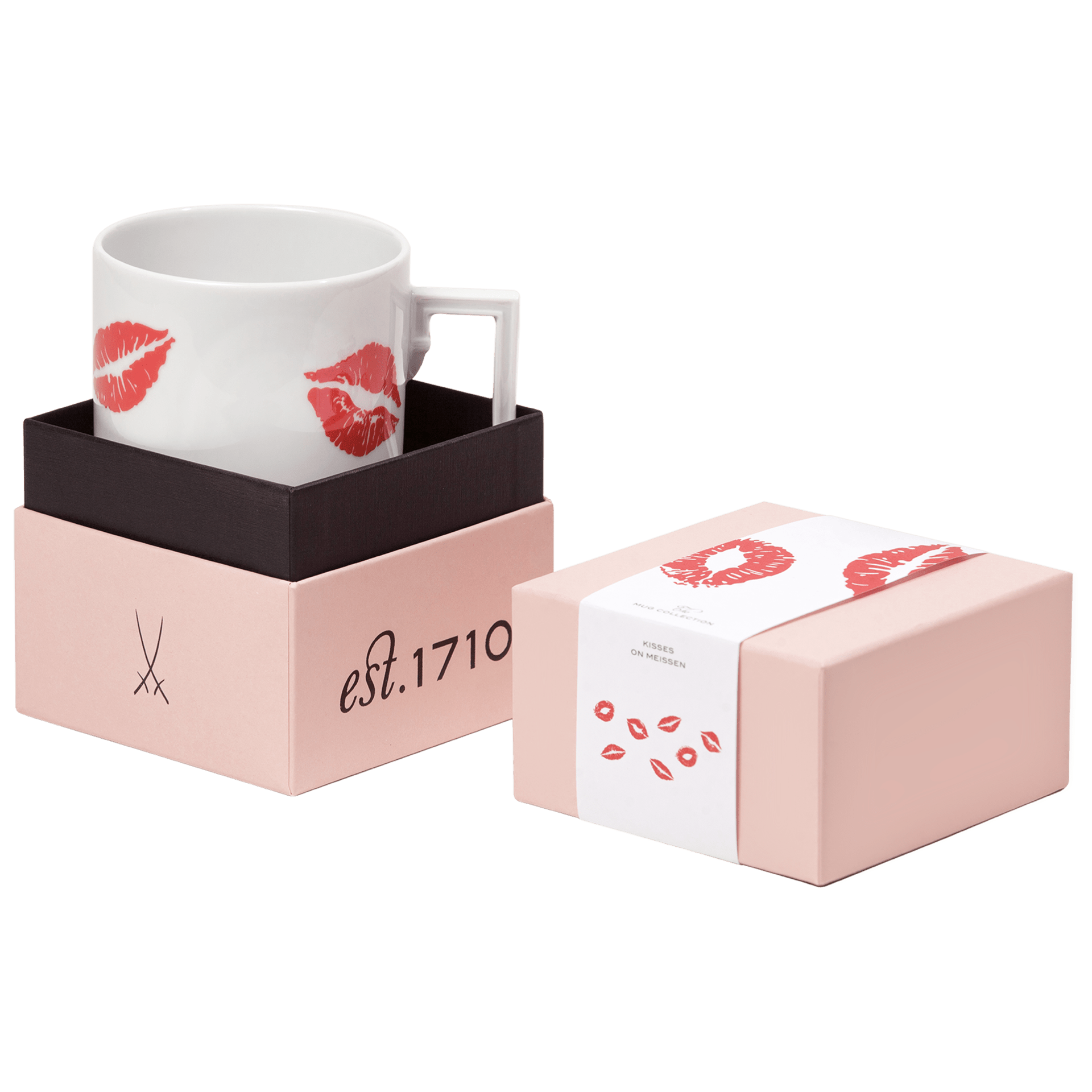 Henkelbecher, "Kisses on Meissen", 0,25 l, | The Meissen Mug Collection - Berlin 79A404 - 55810 - Meissen Weimar