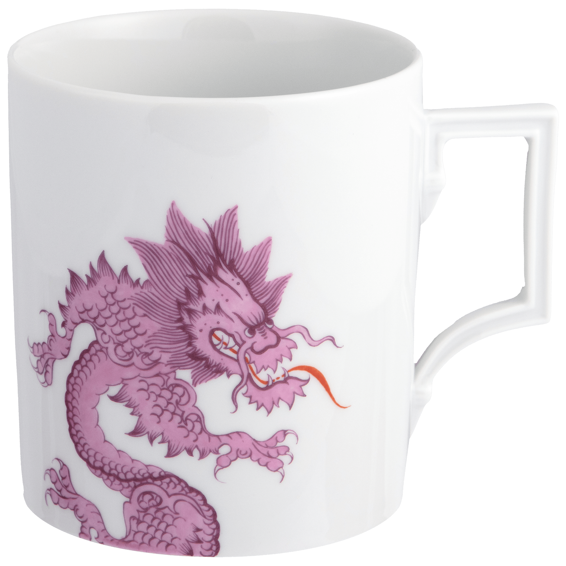 Henkelbecher, Malerei "Ming - Drache" purpur, 0,25 l, | The Meissen Mug Collection - Berlin 33A221 - 55810 - Meissen Weimar