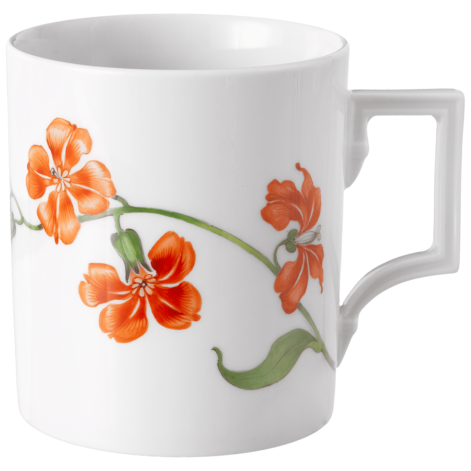 Henkelbecher, Malerei "Velvet Flower"" rot, 0,25l | The Meissen Mug Collection - Berlin 032001 - 55810 - Meissen Weimar