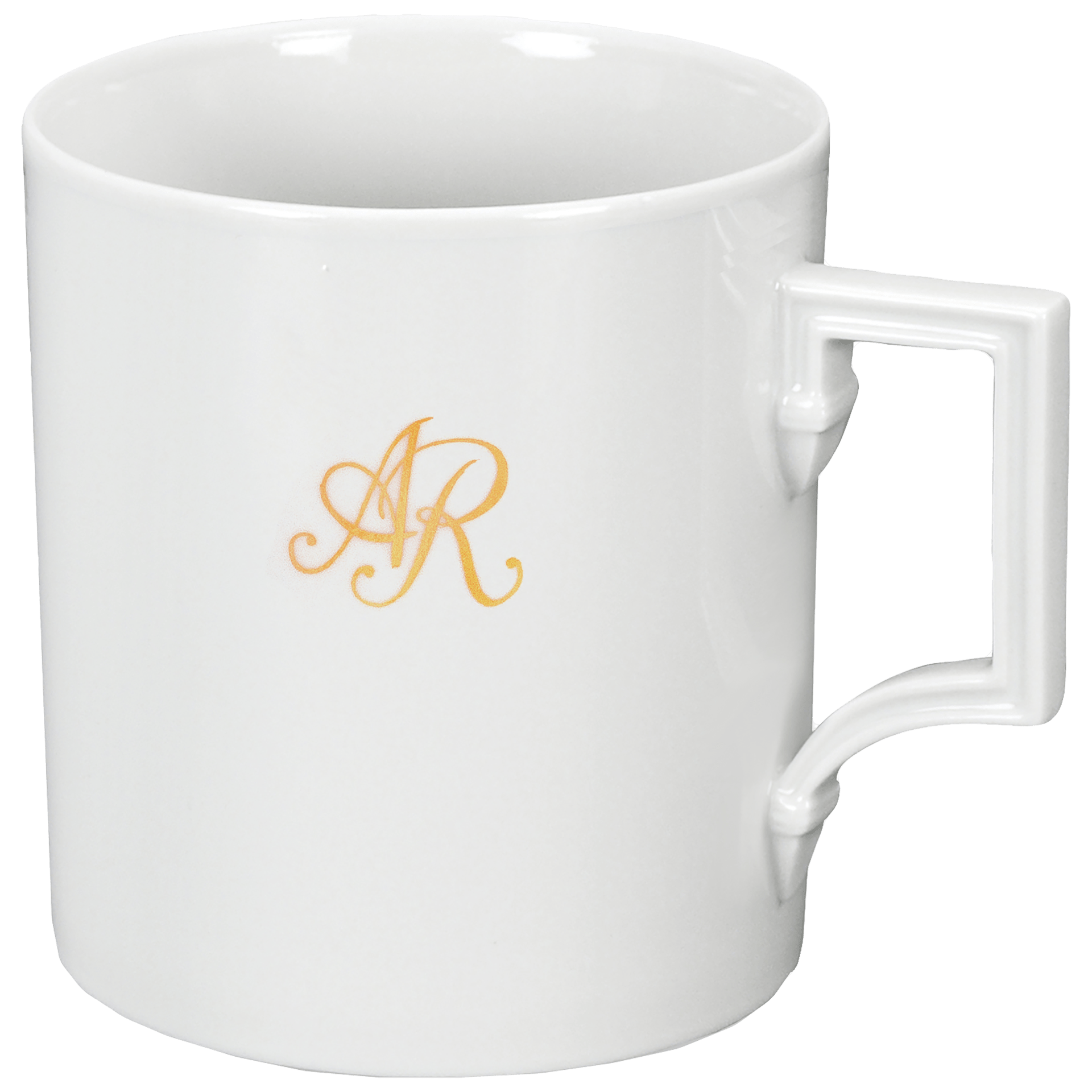 Henkelbecher, Monogramm, 2 Buchstaben, gold, 0,25 l | Meissen Mug Berlin 97B202 - 55810 - Meissen Weimar