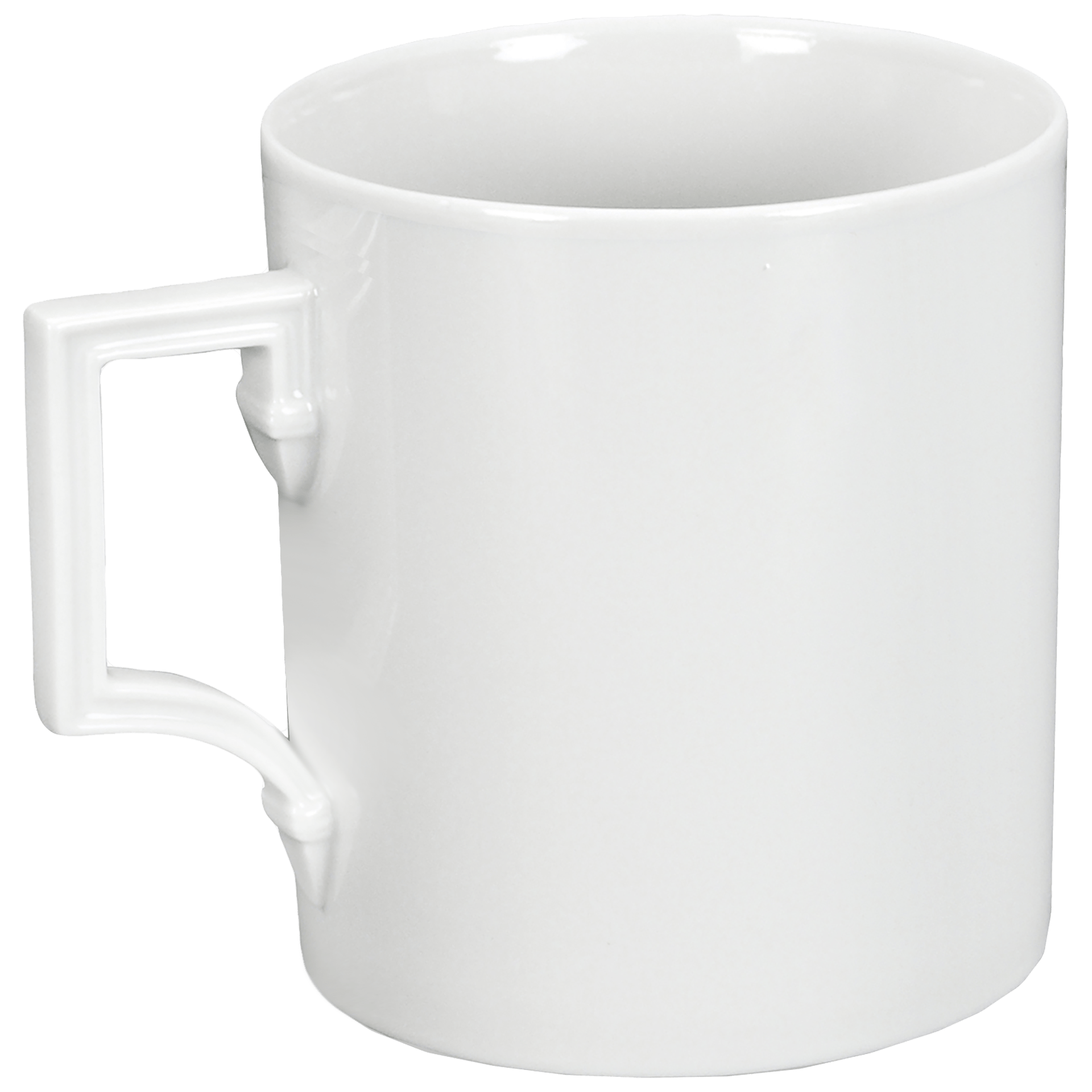 Henkelbecher, Monogramm, 2 Buchstaben, schwarz, 0,25 l | Meissen Mug Berlin 97B204 - 55810 - Meissen Weimar