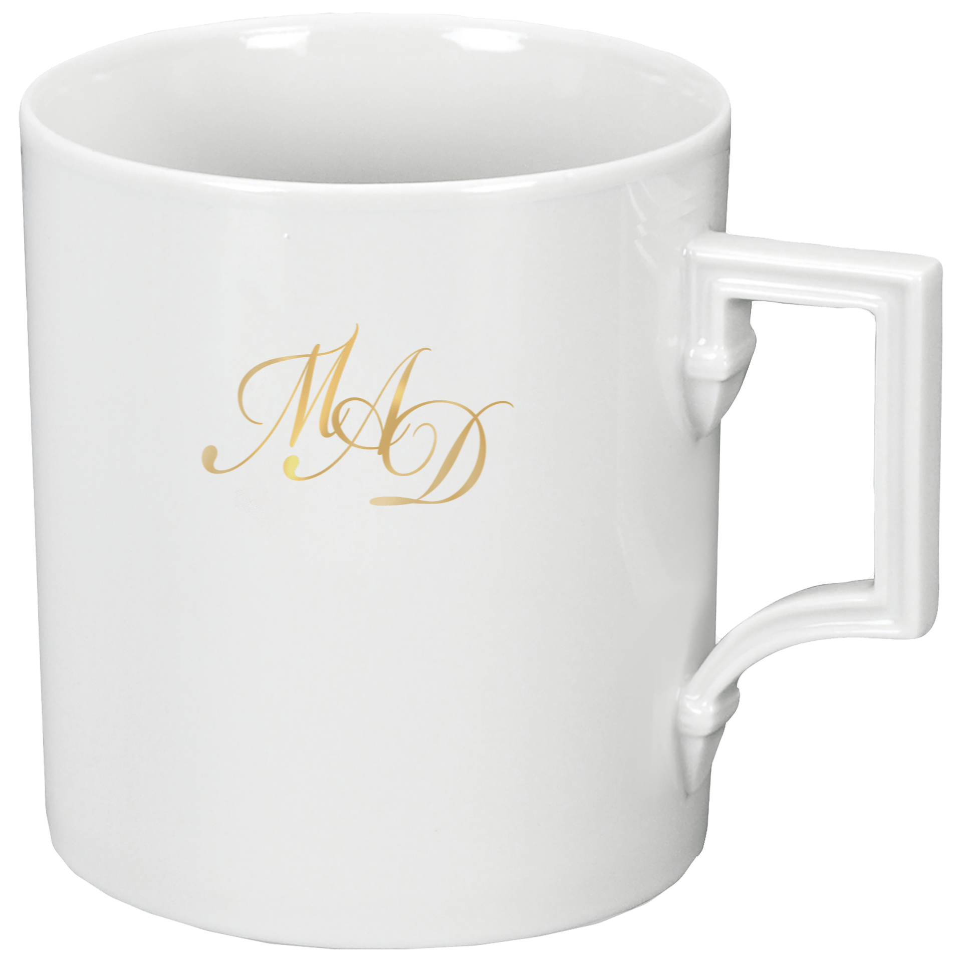 Henkelbecher, Monogramm,3 Buchstaben,gold, 0,25 l | Meissen Mug Berlin 97B402 - 55810 - Meissen Weimar