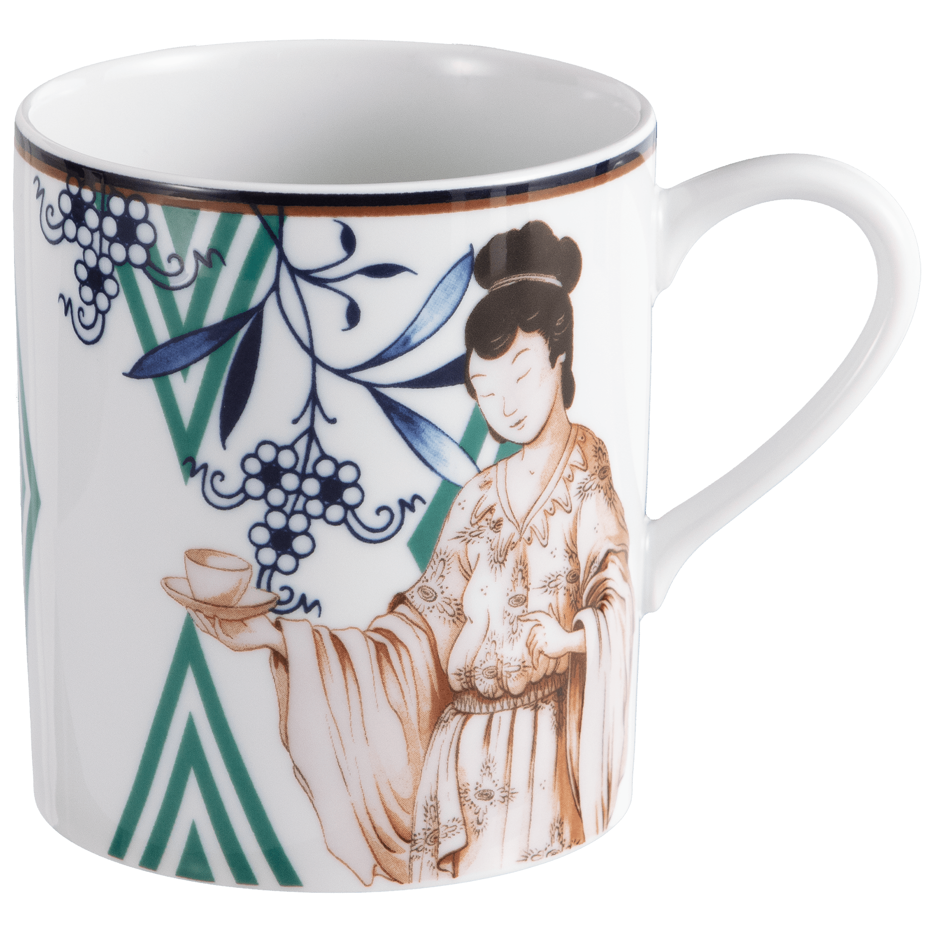 Henkelbecher, "Noble Chinese", V 0,25 l | Meissen No.41 Collage 79A554 - 36575 - Meissen Weimar