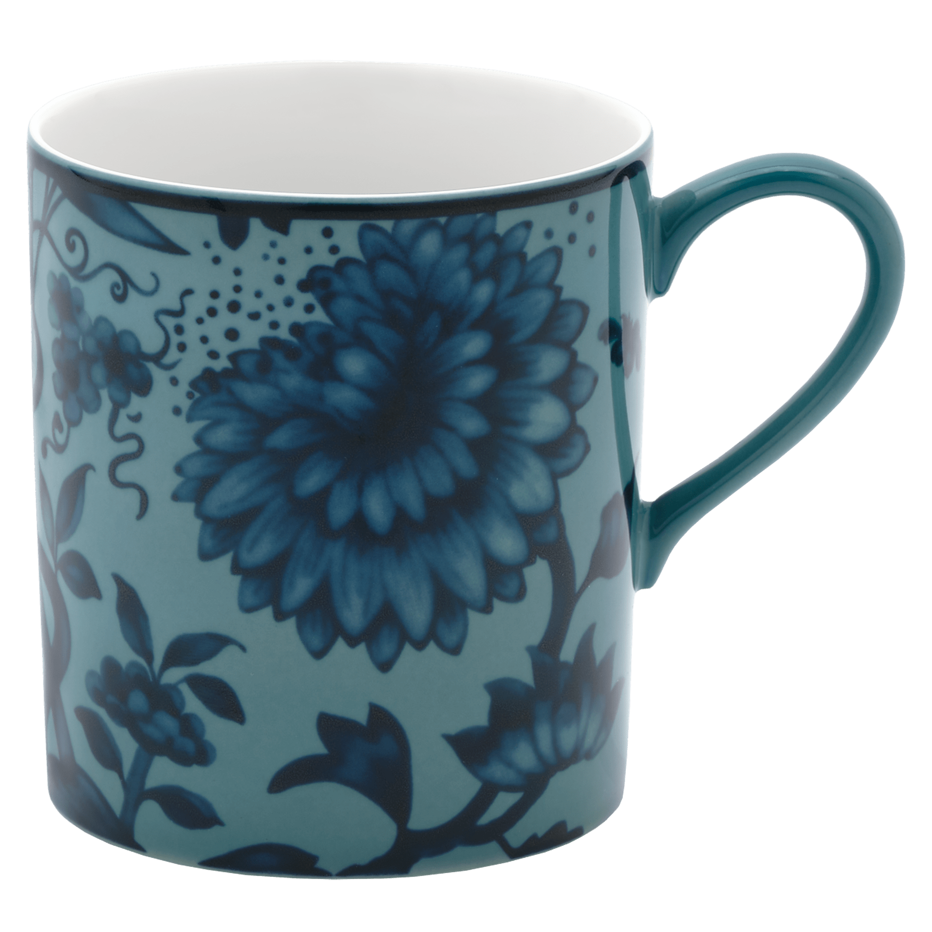 Henkelbecher petrol, Ø 8 cm, V 0,25 l | Meissen No.41 Zwiebelmuster 79b560-36575 - Meissen Weimar