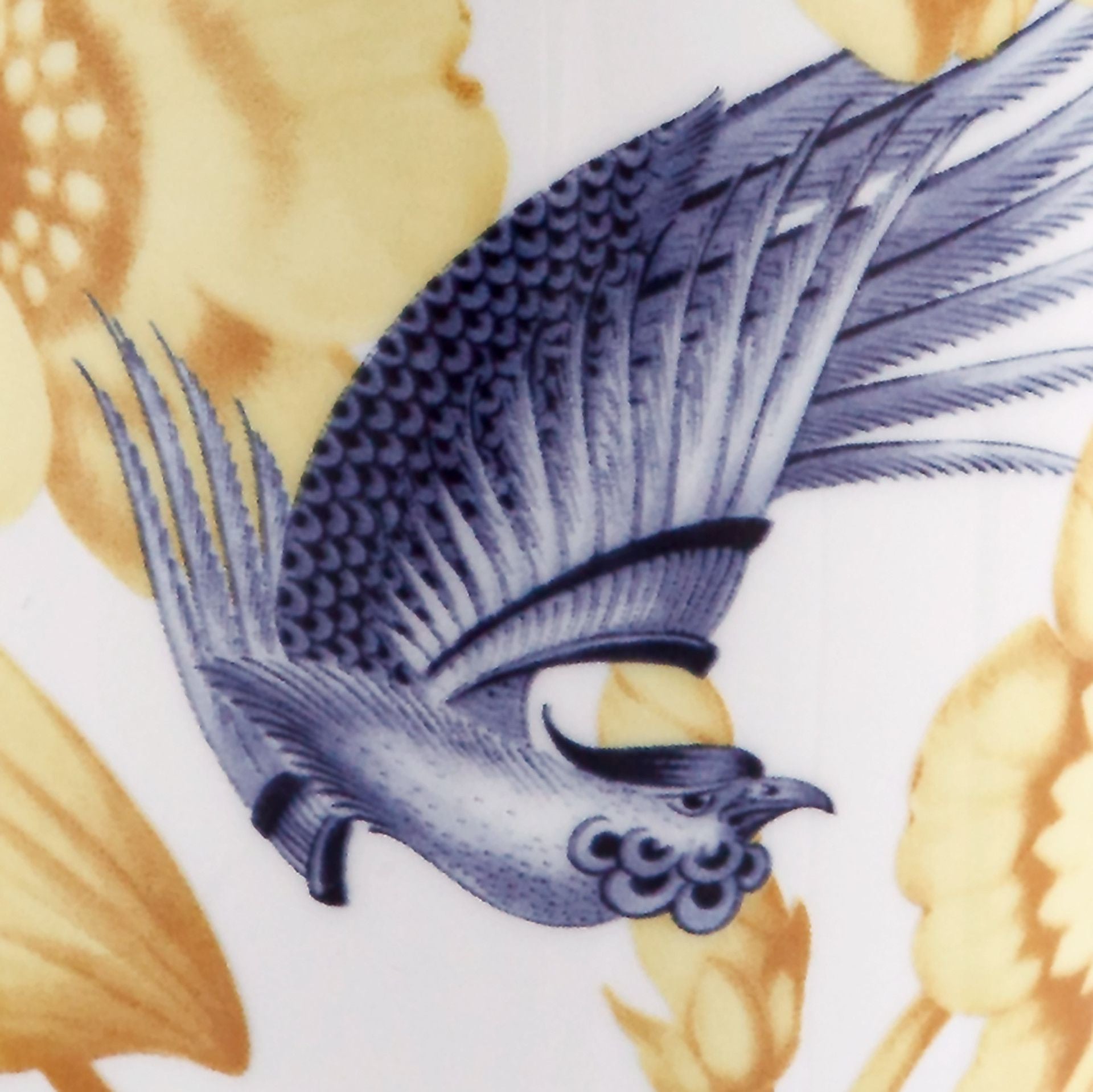 Henkelbecher, "Secret Garden", Kranich mit gelben Blüten, 0,25l | The Meissen Mug Collection - Berlin 79A450 - 55810 - Meissen Weimar