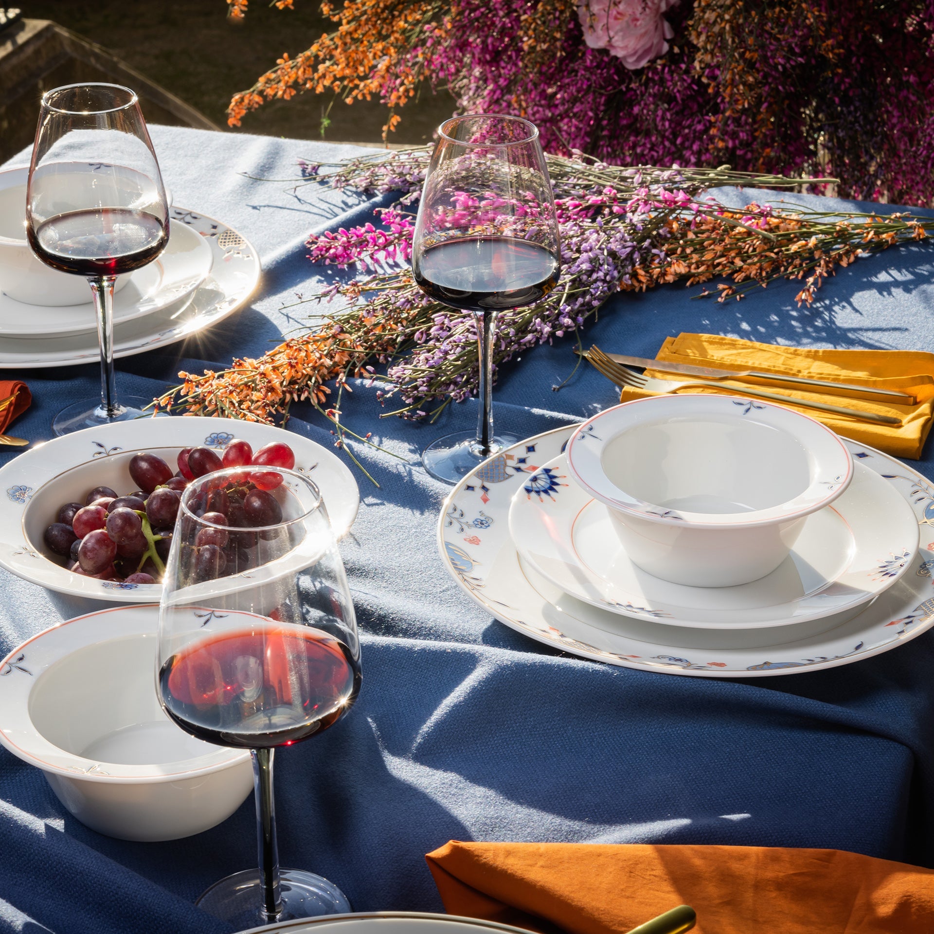 Henkelbecher - Set, Noble Blue, 2 - tlg. | Meissen No. 41 Noble Blue 802190 - c3606 - Meissen Weimar