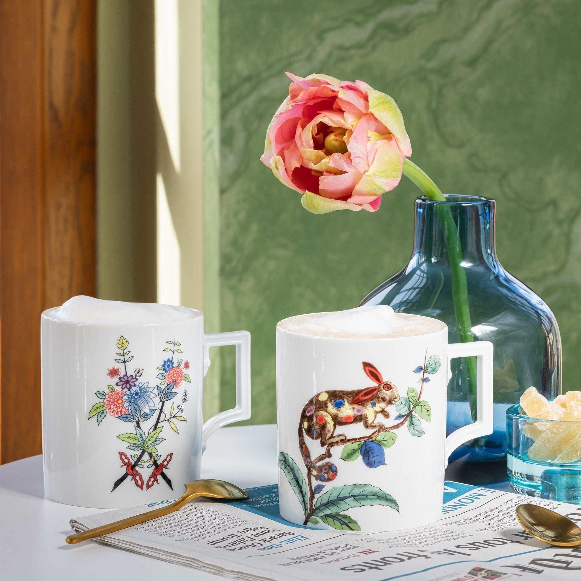 Henkelbecher, "Swords Fantasy", Schwerter mit Blumen, 0,25l, | The Meissen Mug Collection - Berlin 79A443 - 55810 - Meissen Weimar