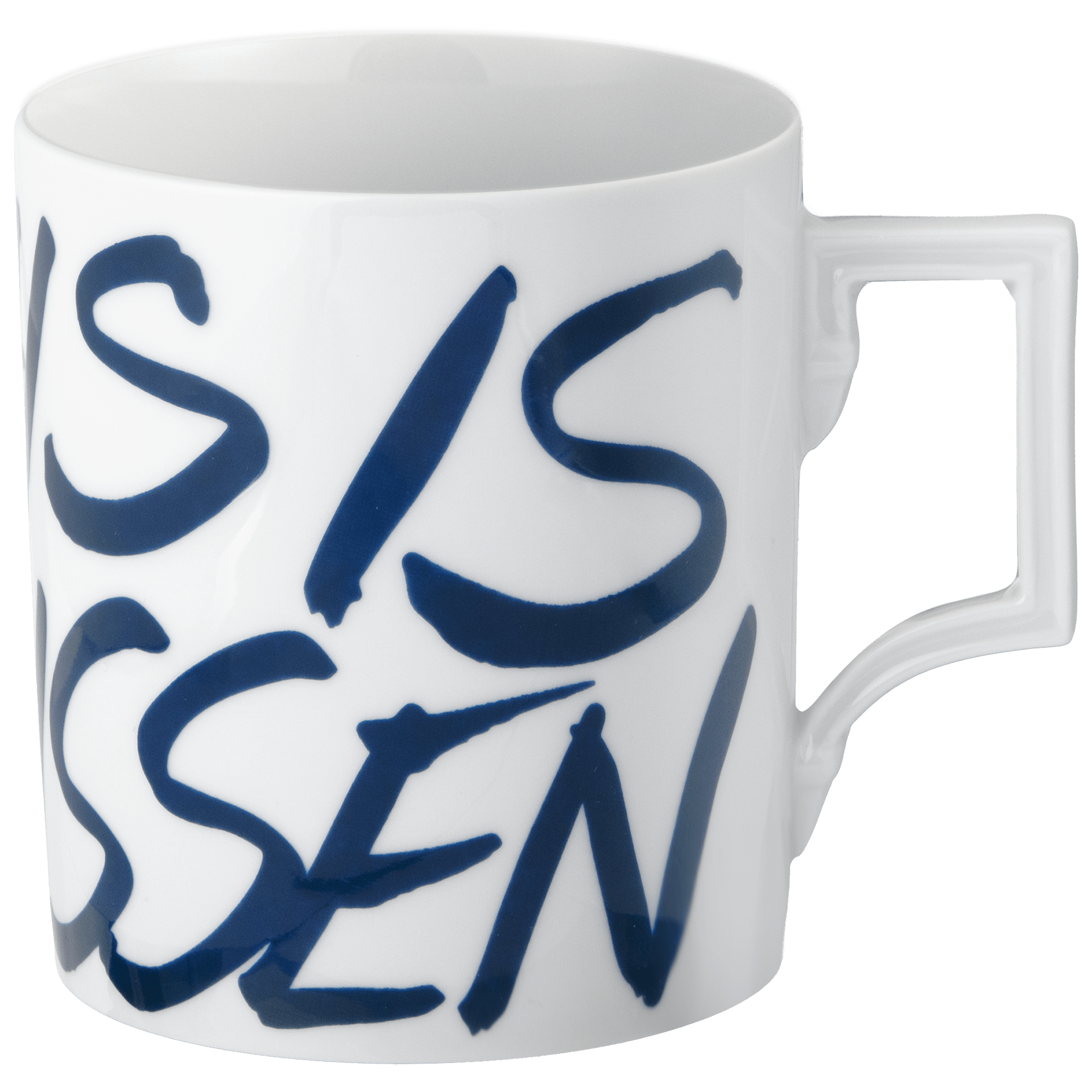 Henkelbecher, "This ist Meissen" in blau, 0,25l | The Meissen Mug Collection - Berlin 79A407 - 55810 - Meissen Weimar