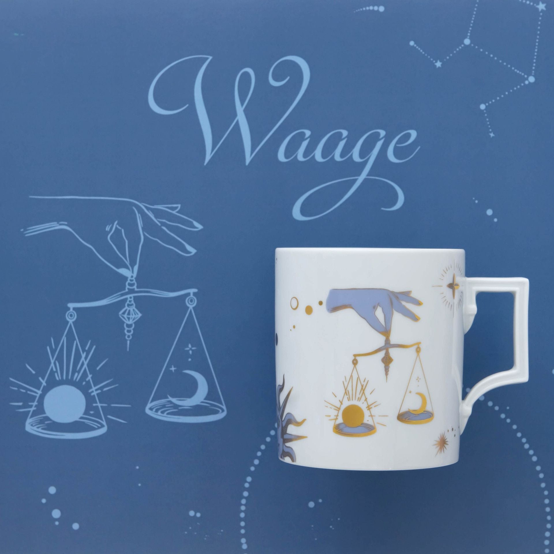 Henkelbecher, Waage, 0,25 l | Meissen Zodiac Mug Collection - Berlin 79A920 - 55810 - Meissen Weimar