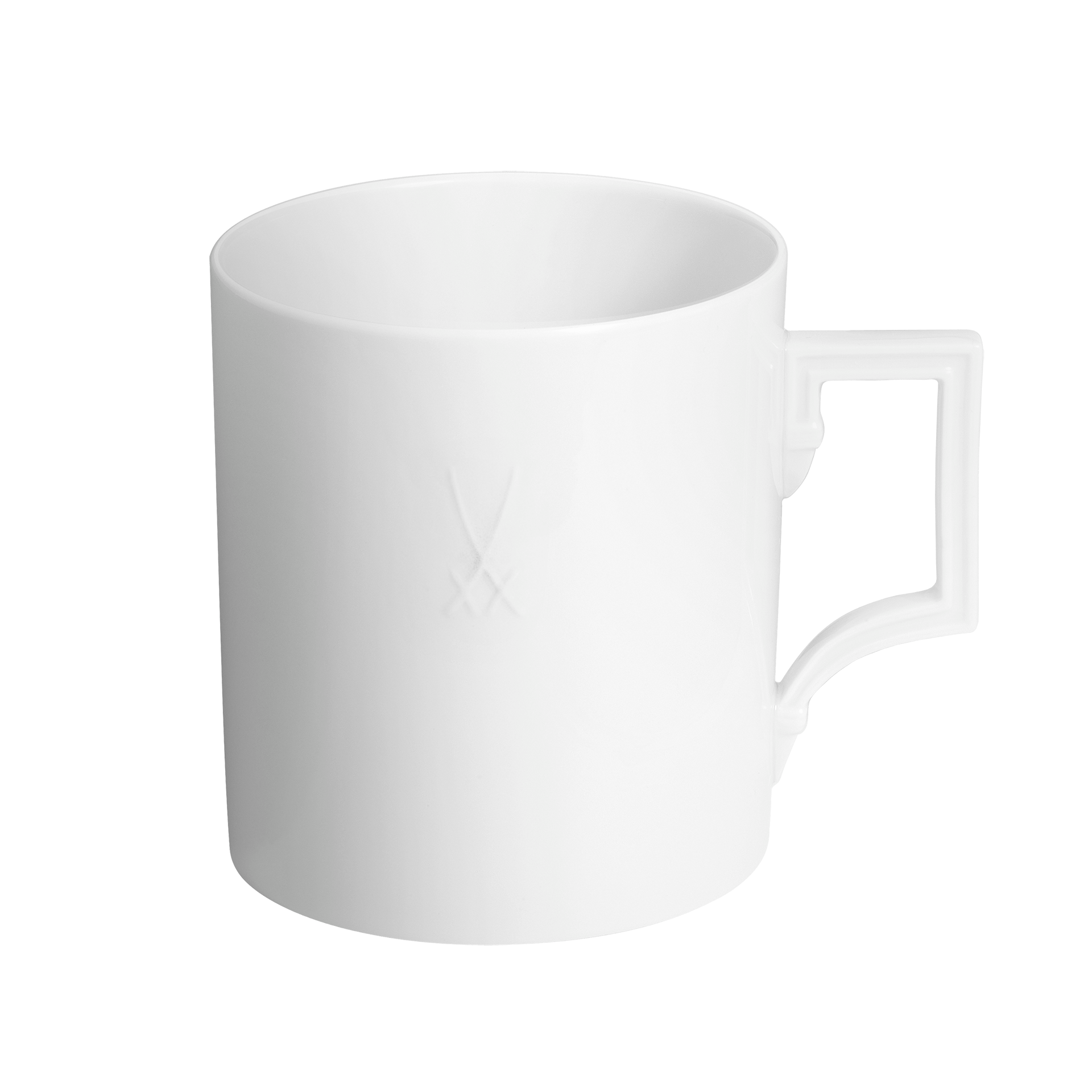 Henkelbecher, weiß, Relief - Schwertermarke, 0.25l, | Meissen Mug Berlin 000001 - 55358 - Meissen Weimar