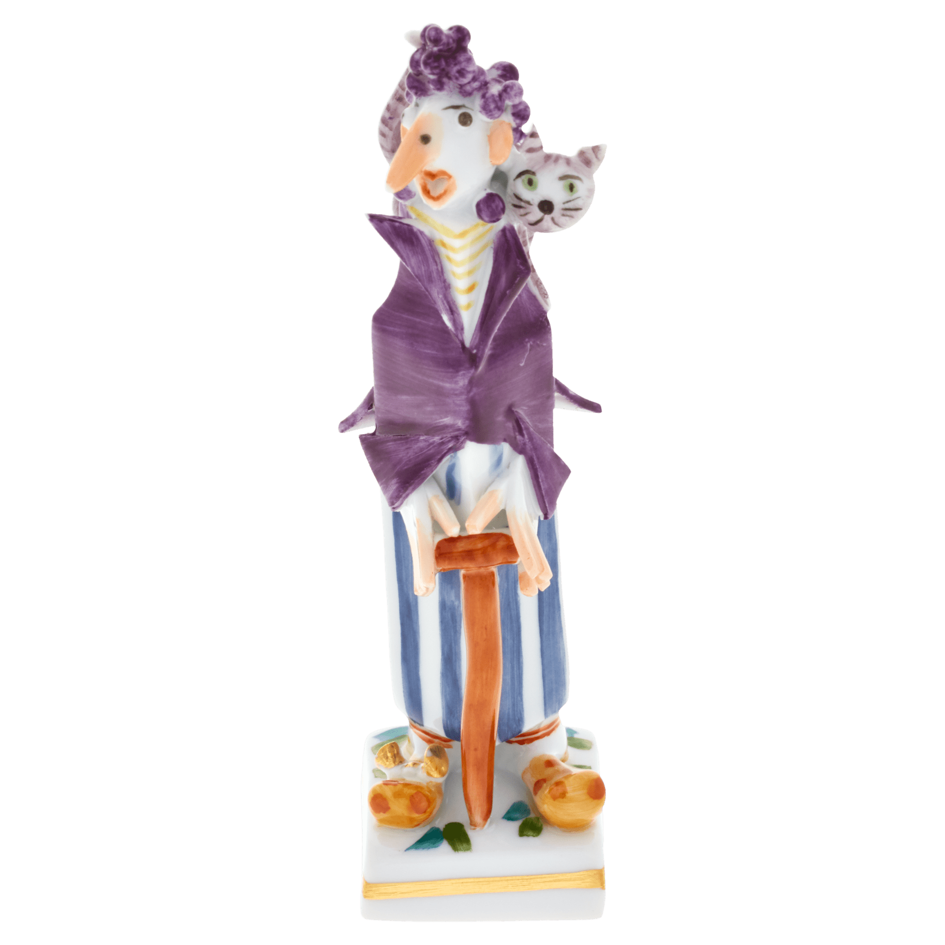 Hexe, Bunt und gold staffiert - , H 10 cm | Meissen Miniaturfiguren - Edition 900300 - 81994 - Meissen Weimar