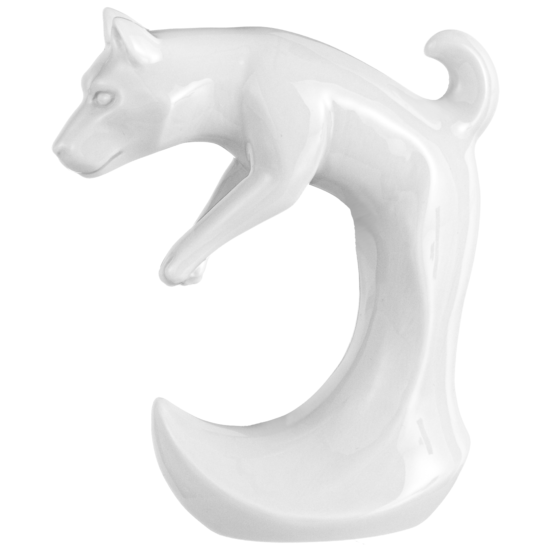 Hund, Weiß, H 11,5 cm | Meissen Figuren Chinesisches Jahrestier 000001 - 83660 - Meissen Weimar