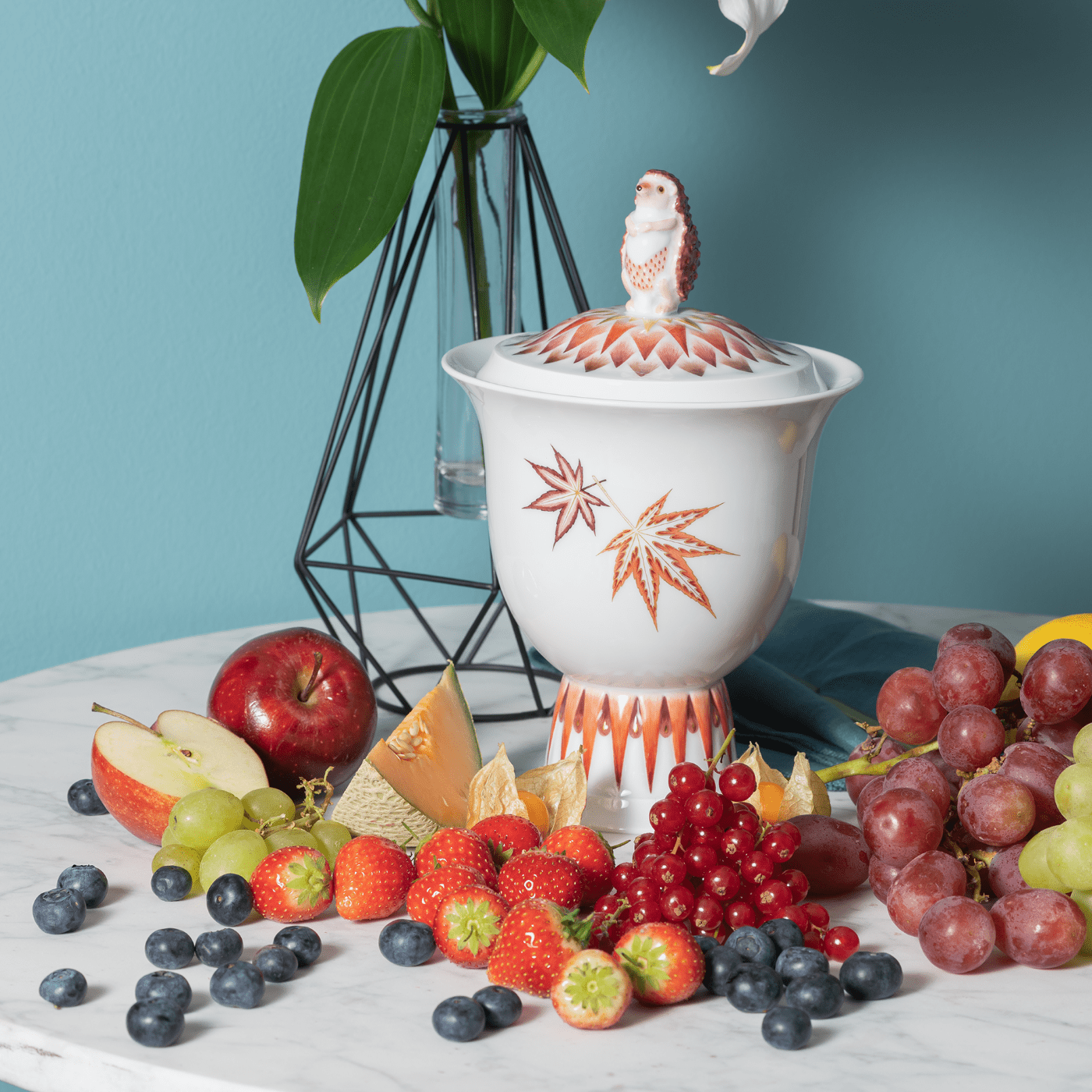 Igeldose Herbstzauber, H 23 cm | Meissen Exklusiv - Kollektion 71a574 - 52658 - Meissen Weimar