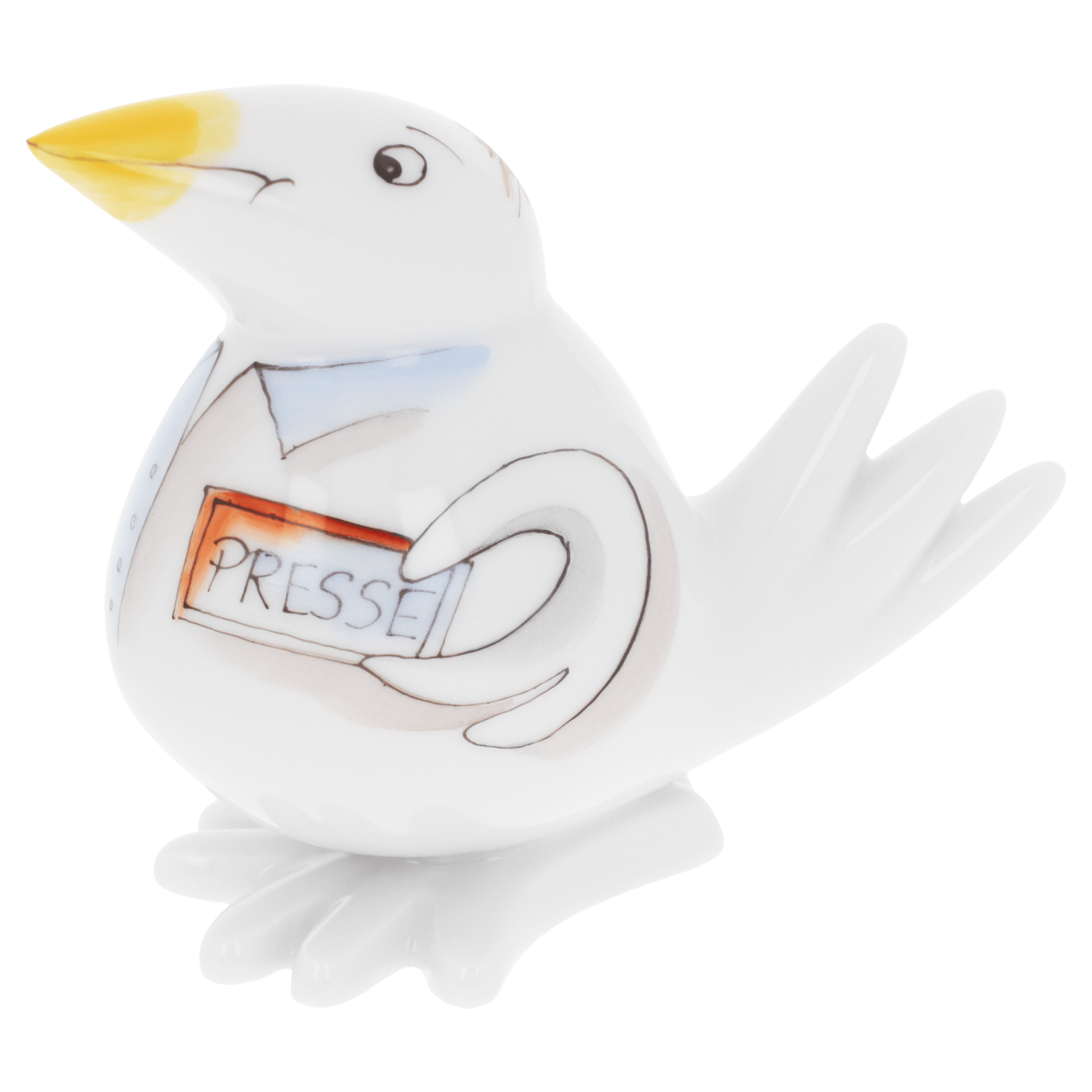 Journalist, H 6 cm | Meissen Figuren - Edition Spassvogel 71A224 - 77410 - Meissen Weimar