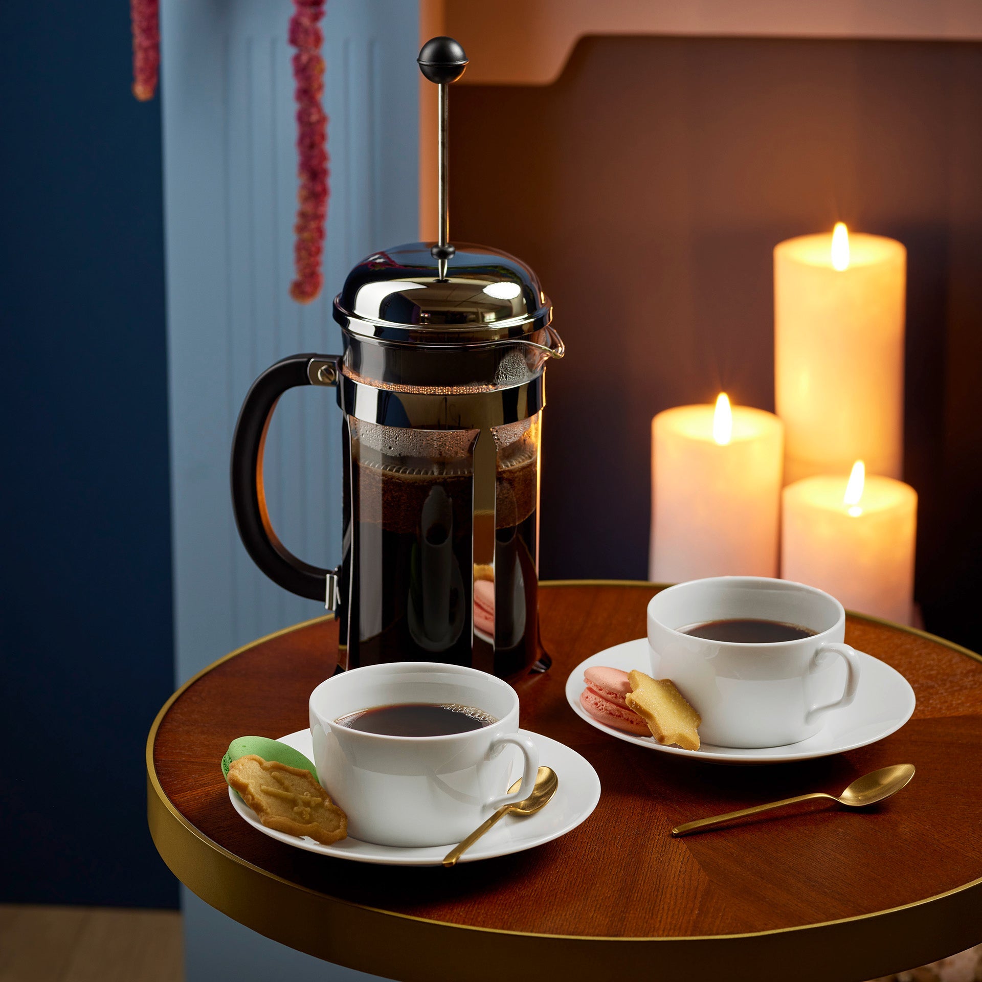 Kaffee - Set, Weiß, H 32 cm, 5 - teilig | Meissen Cosmopolitan 000001 - 37m12 - Meissen Weimar