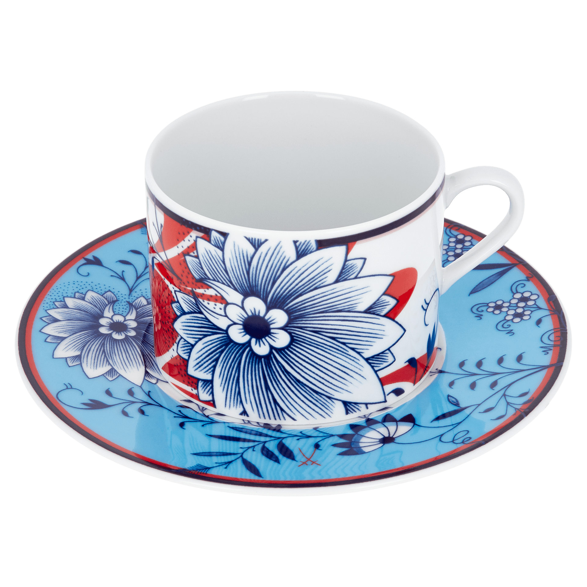 Kaffeetasse, "Bloomy Feathers", 0,15 l | Meissen Collage 79A545 - 36582 - Meissen Weimar