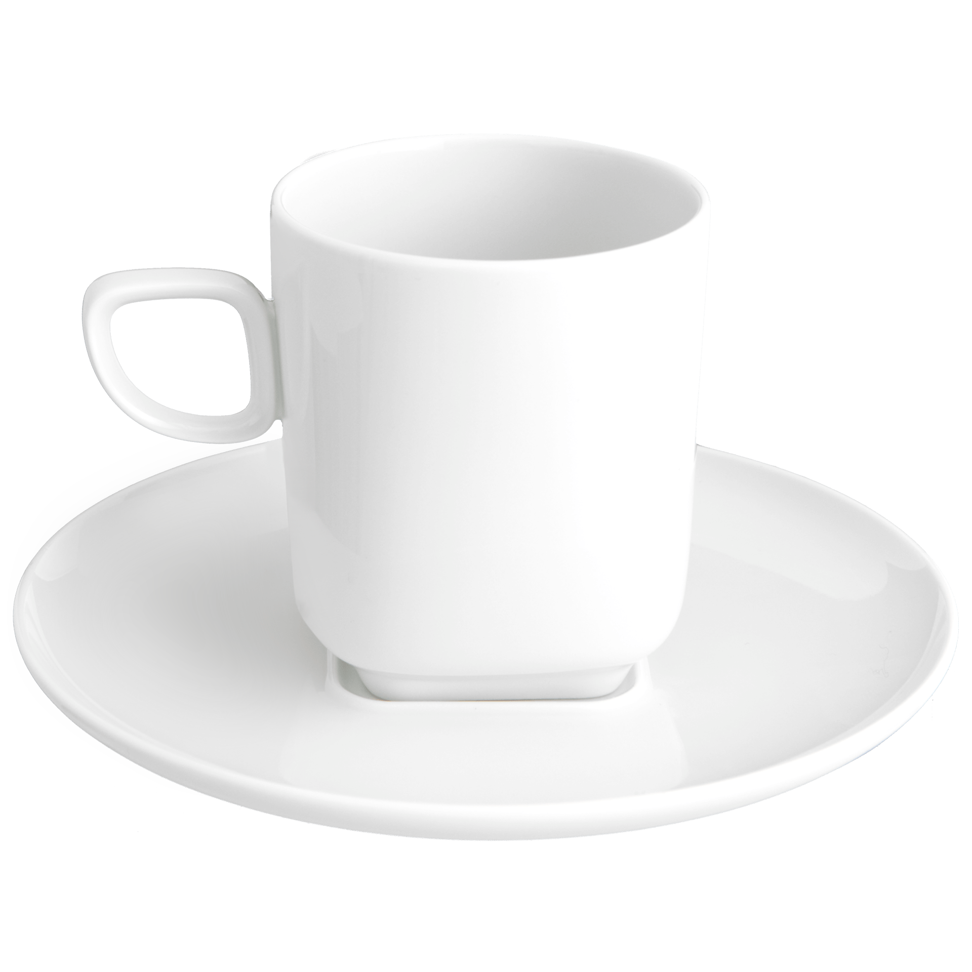 Kaffeetasse mit Untertasse Weiß Ø 16 cm, H 9 cm, 0,2 l | Meissen Nova 000001-46982 - Meissen Weimar