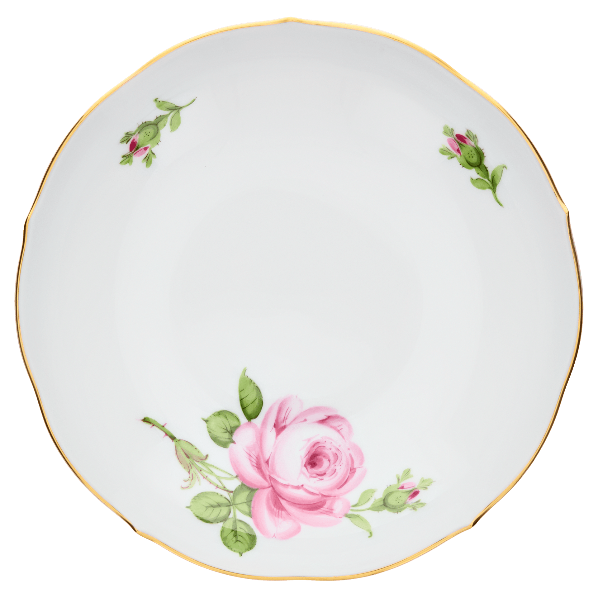 Kaffeetasse, Rose mitte, bunt, Goldrand, V 0,2 l | Meissen Neuer Ausschnitt 020110 - 00582 - Meissen Weimar