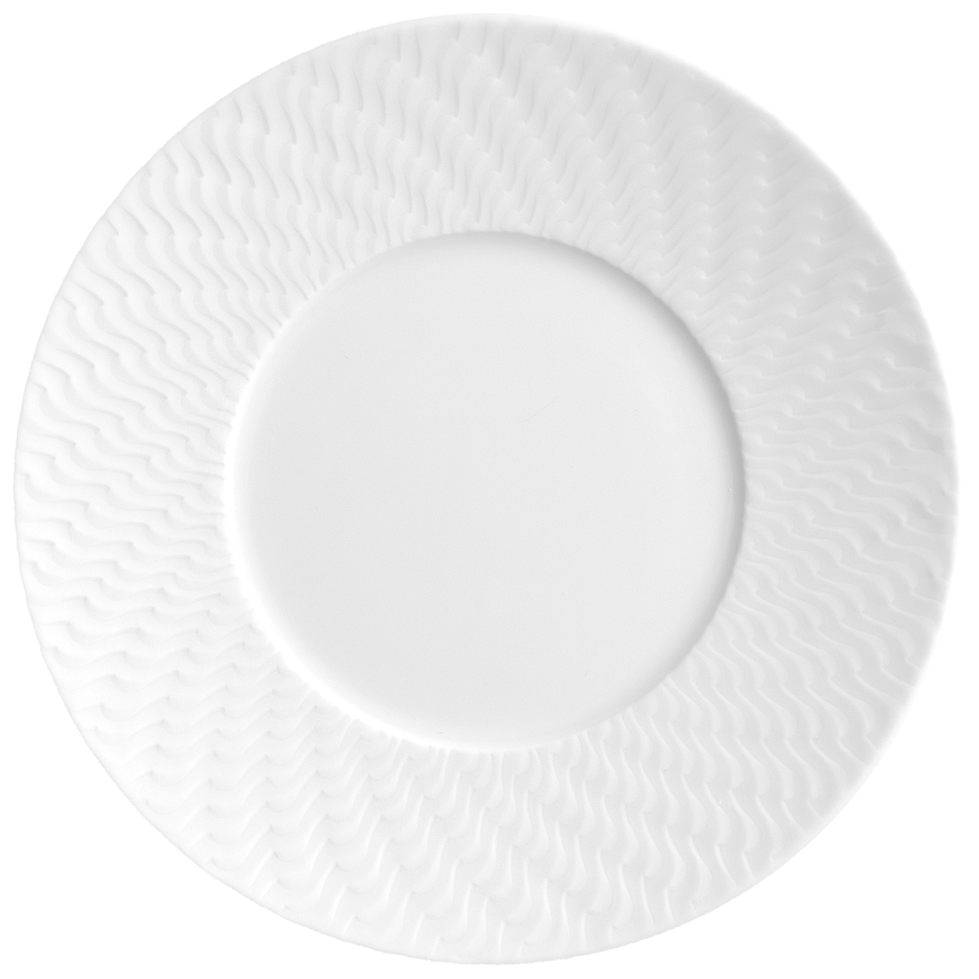 Kaffee/Teeuntertasse, Weiß, Ø 14,5 cm | Meissen No.41 Wellenspiel Relief 000001 - 29A62 - Meissen Weimar