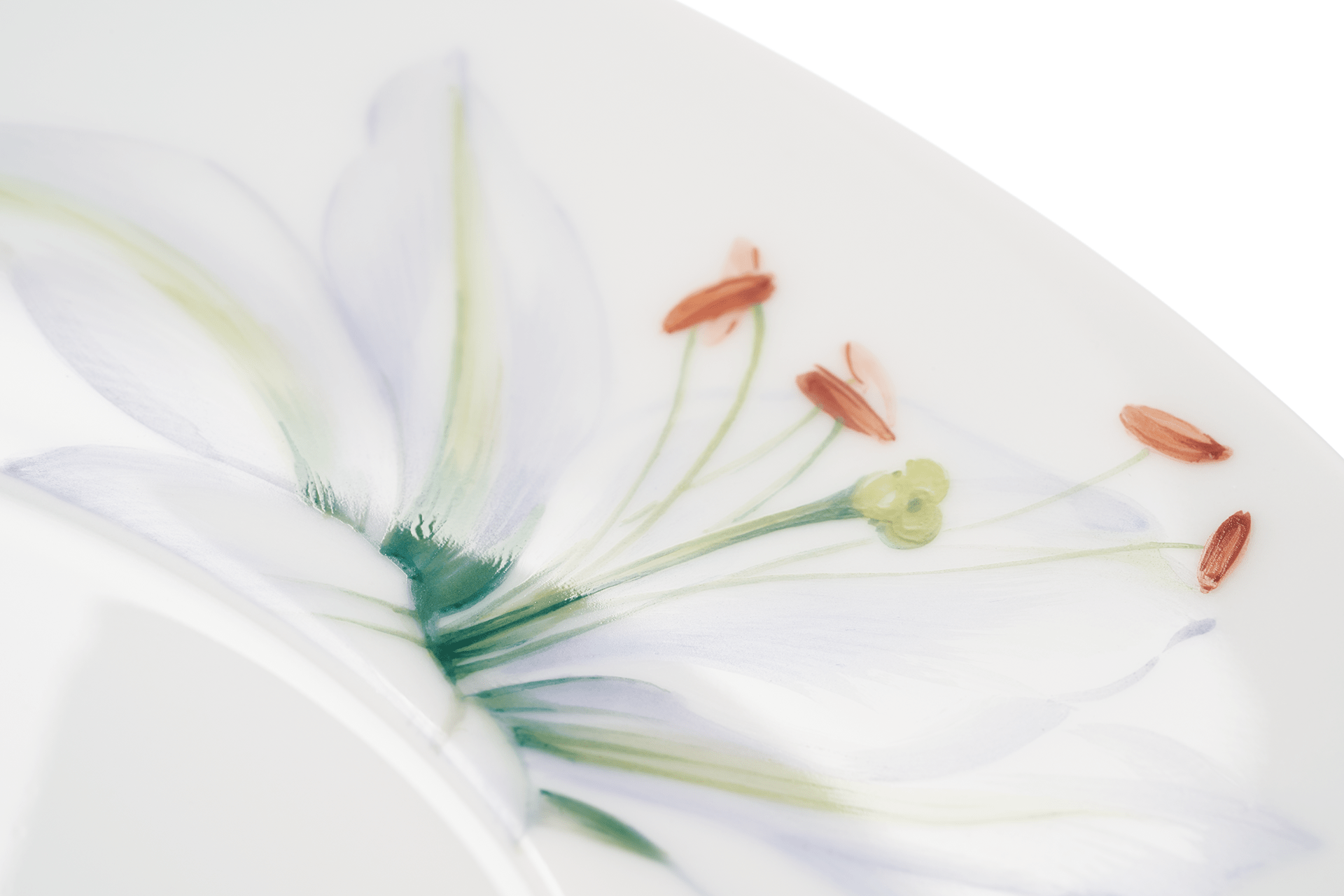 Kaffeeuntertasse, 'Giant Bloom', Trichterlilie, Ø 16,5 cm | Meissen Cosmopolitan 61A161 - 37562 - Meissen Weimar