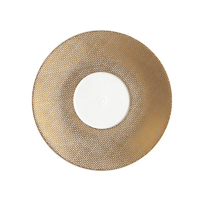 Kaffeeuntertasse, Mesh, gold, Ø 16,5 cm | Meissen Cosmopolitan 79A165 - 37562 - Meissen Weimar