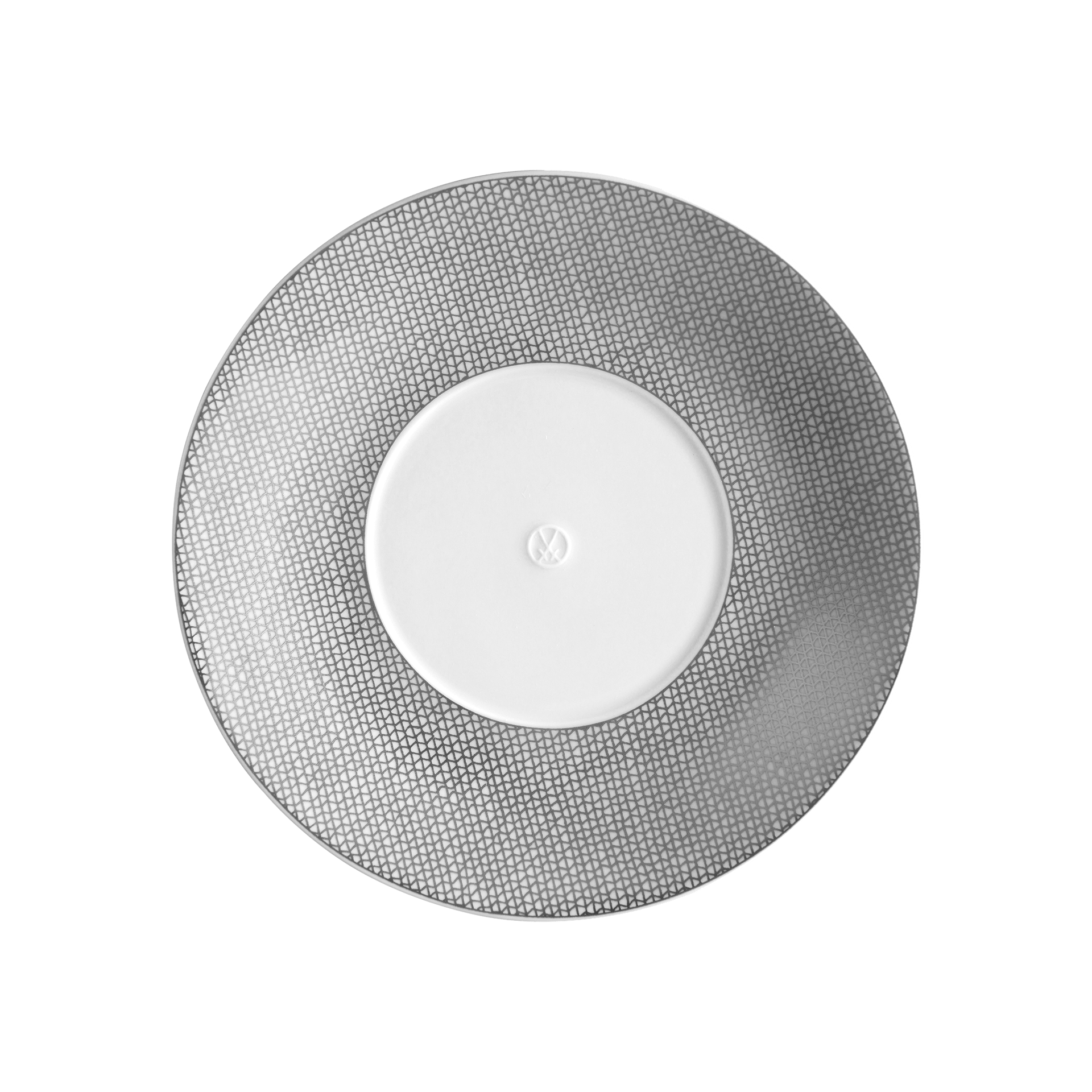 Kaffeeuntertasse, Mesh, platin, Ø 16,5 cm | Meissen Cosmopolitan 79A265 - 37562 - Meissen Weimar