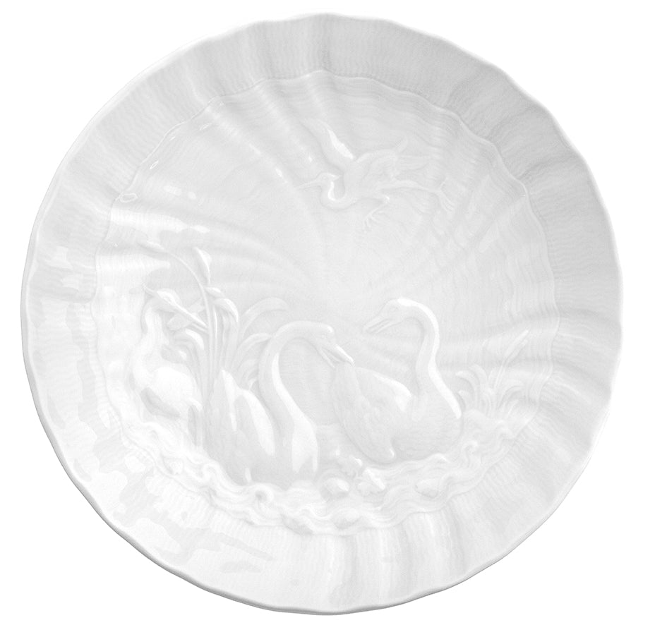 Kaffeeuntertasse, Weiß, Ø 14cm | Meissen Schwanendessin 000001 - 05565 - Meissen Weimar