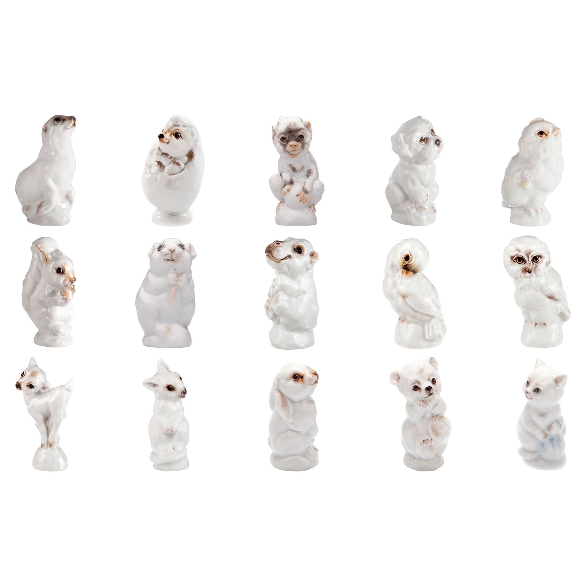 Känguru, Bunt staffiert, leicht, H 6,5 cm | Meissen Figuren - Edition Tierkinder 900600 - 78013 - Meissen Weimar