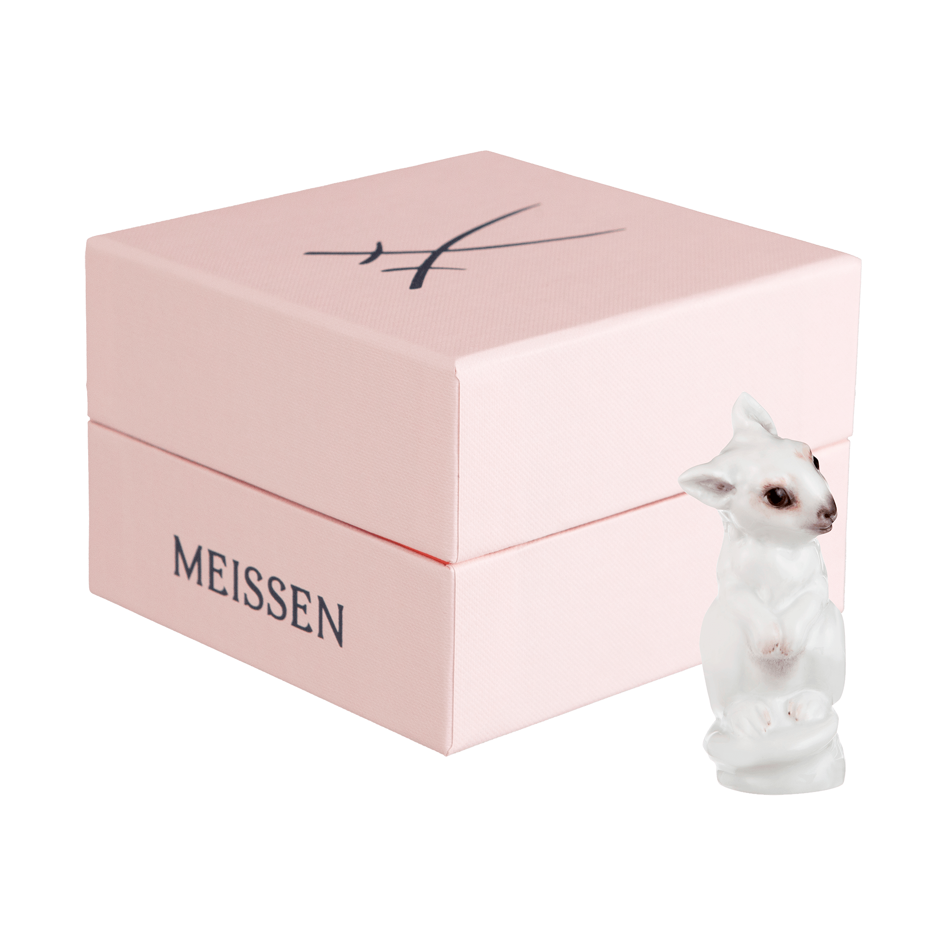 Känguru, Bunt staffiert, leicht, H 6,5 cm | Meissen Figuren - Edition Tierkinder 900600 - 78013 - Meissen Weimar