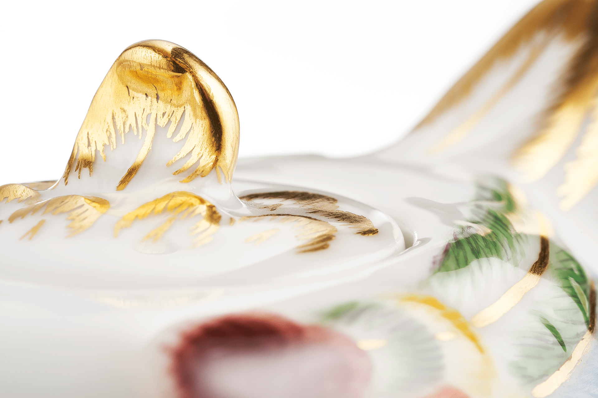 Kanne Henne, handbemalt, H 7,5 cm | Meissen Limitierte Meisterwerke 900384 - 77459 - Meissen Weimar