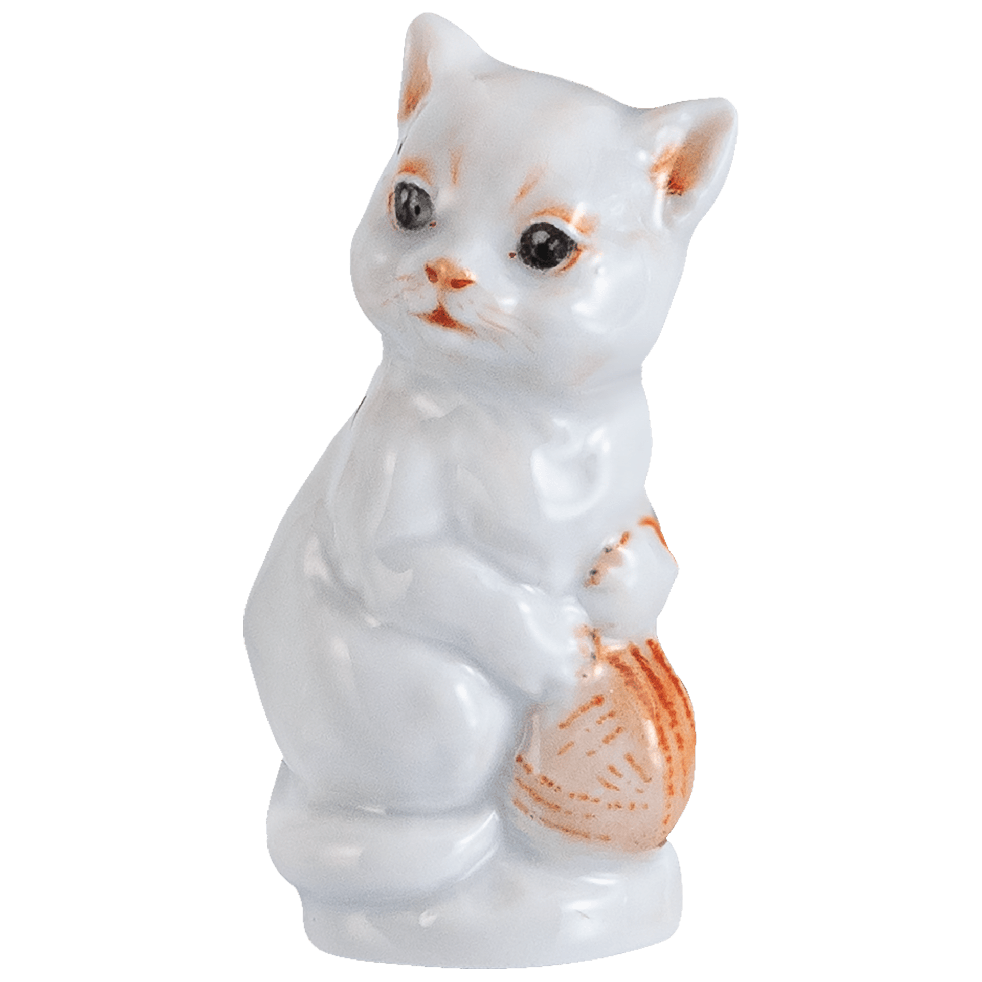 Katze, Rot staffiert - Leicht, H 5,5 cm | Meissen Figuren - Edition Tierkinder 90A426 - 78994 - Meissen Weimar