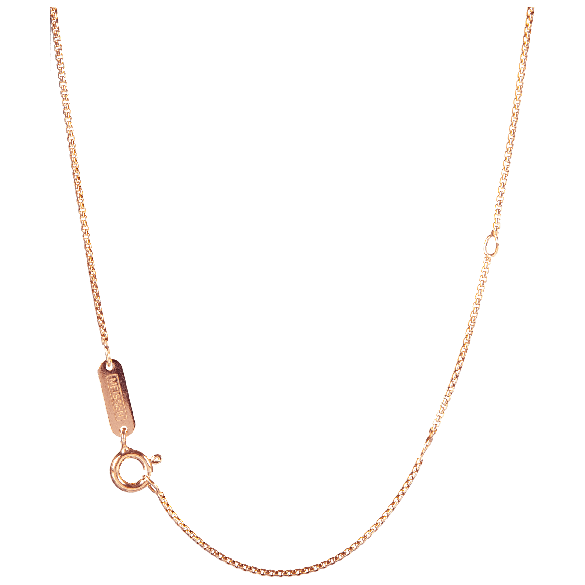 Kette Venezia halbrund rosévergoldet Ø 1,2 mm Länge 50 cm | Meissen Schmuck Individuell mpj98cvr5150 - Meissen Weimar