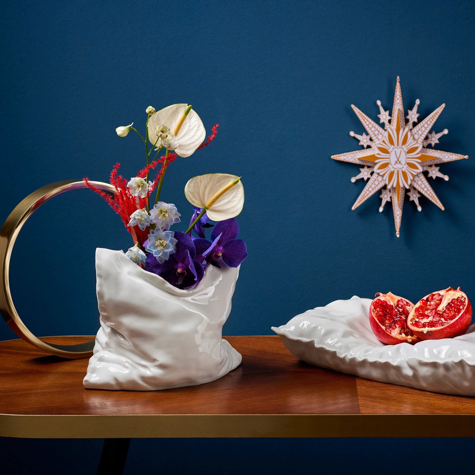 Kissenvase, Weiß, H 18,5 cm | Meissen Vasen - Kollektion 000001 - 50593 - Meissen Weimar