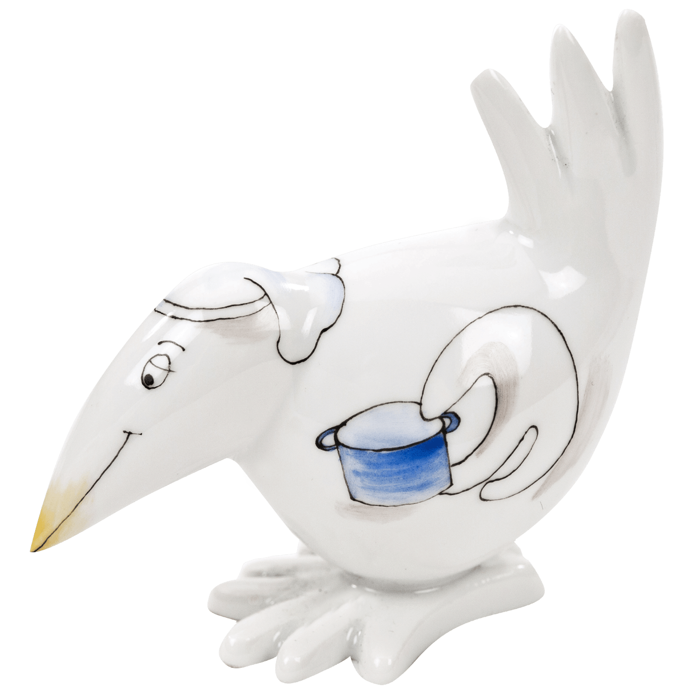 Koch (Hobbykoch), H 6,5 cm | Meissen Figuren - Edition Spassvogel 71A227 - 77411 - Meissen Weimar