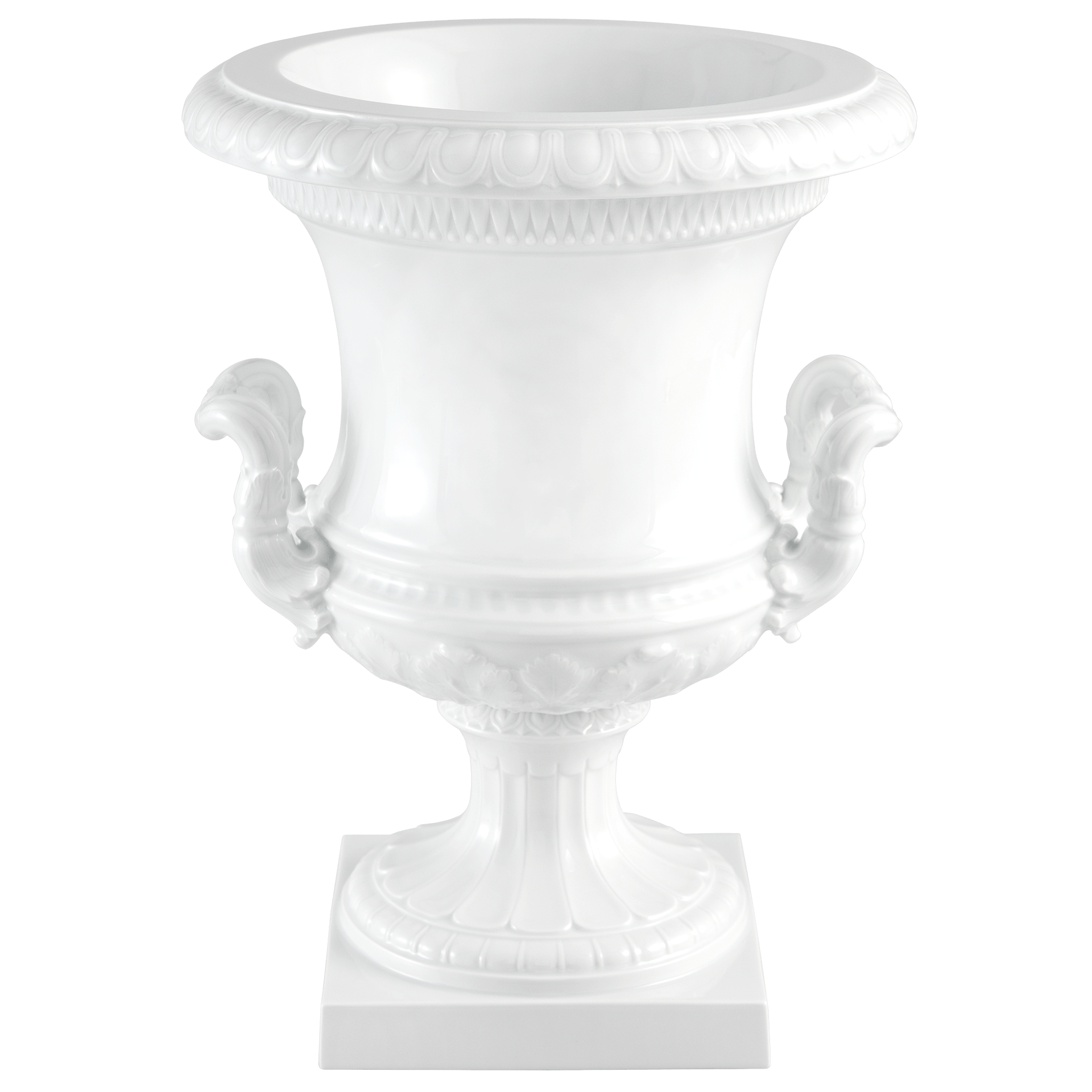 Kratervase Weiß H 35 cm | Meissen Vasen Kollektion 000001-50m22 - Meissen Weimar