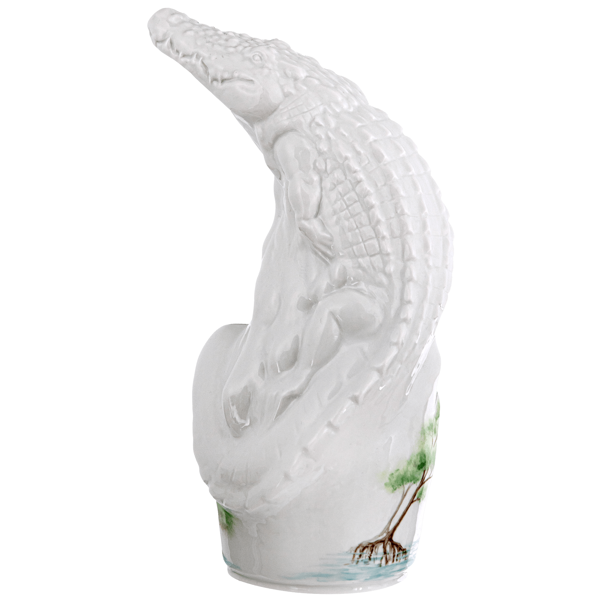 Krokodil, H 17 cm | Meissen Figuren - Edition Dschungel 90A446 - 78038 - Meissen Weimar