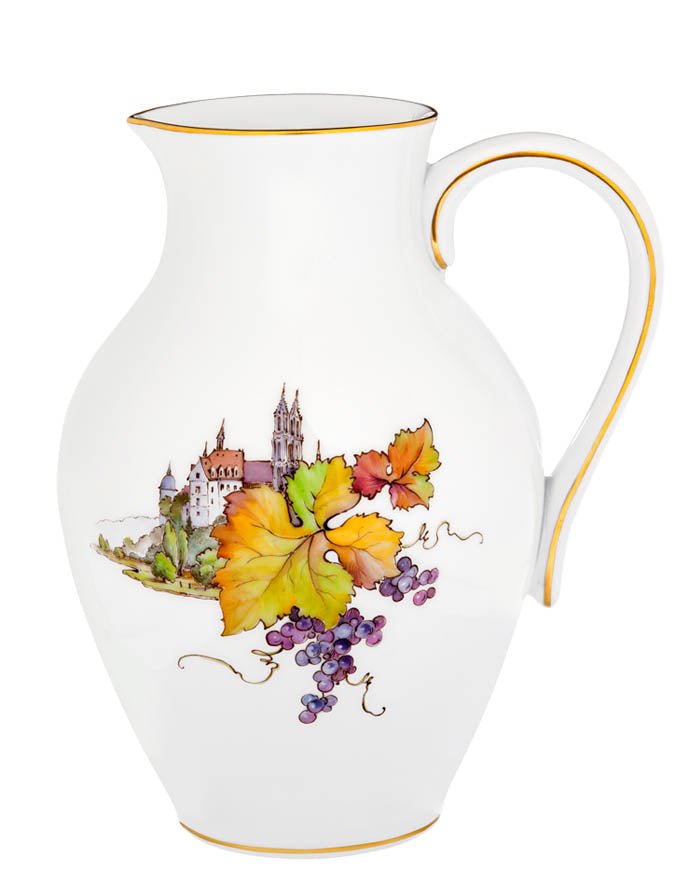Krug, "Albrechtsburg Meißen und Meißner Wein", 2017/2018, V 0,8 l | Meissen Club - Edition 29A204 - 55445 - Meissen Weimar