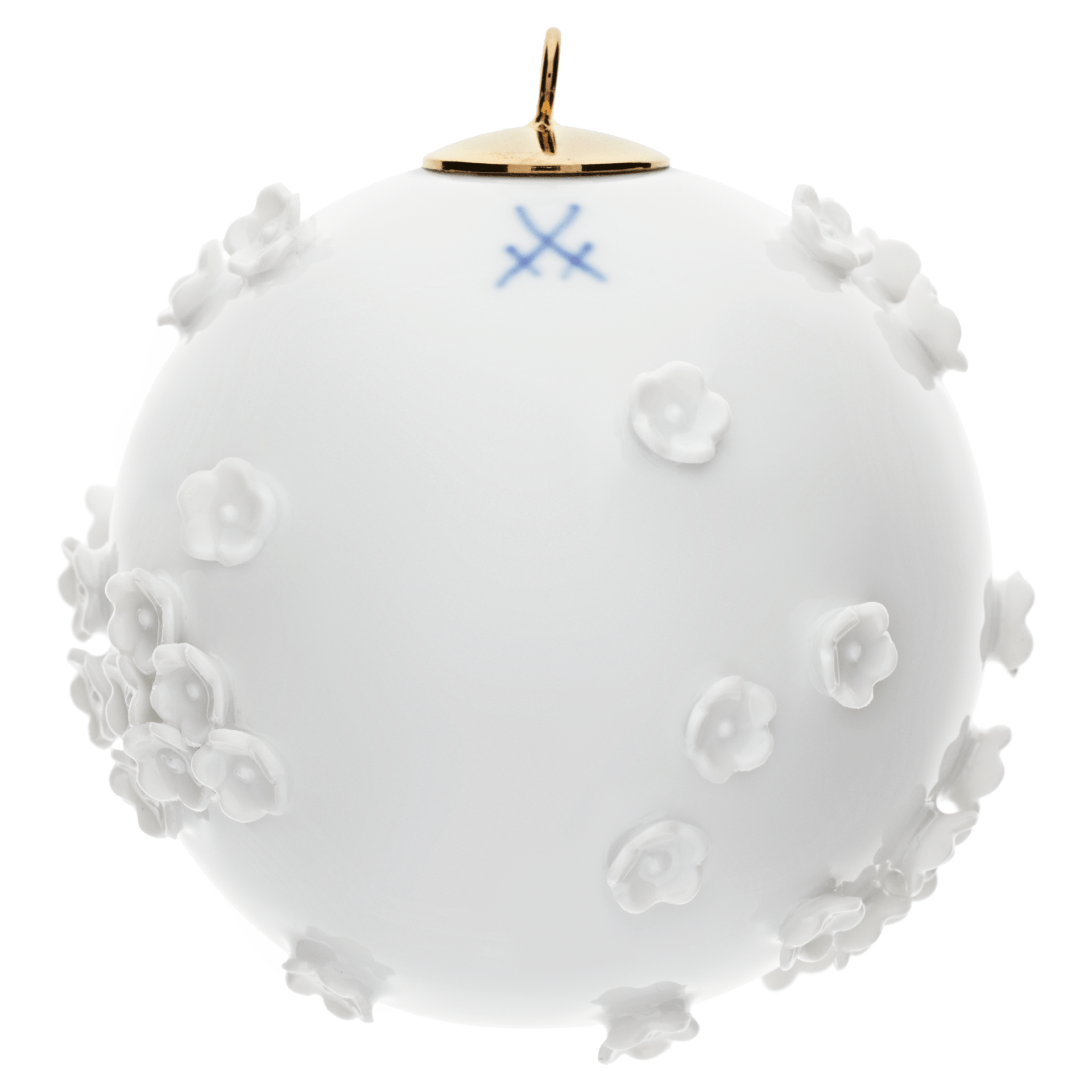 Kugel, Schneeballblüten, Weiß, Ø 5 cm | Meissen Zweigschmuck Kugel Kollektion 000001 - 55M21 - Meissen Weimar
