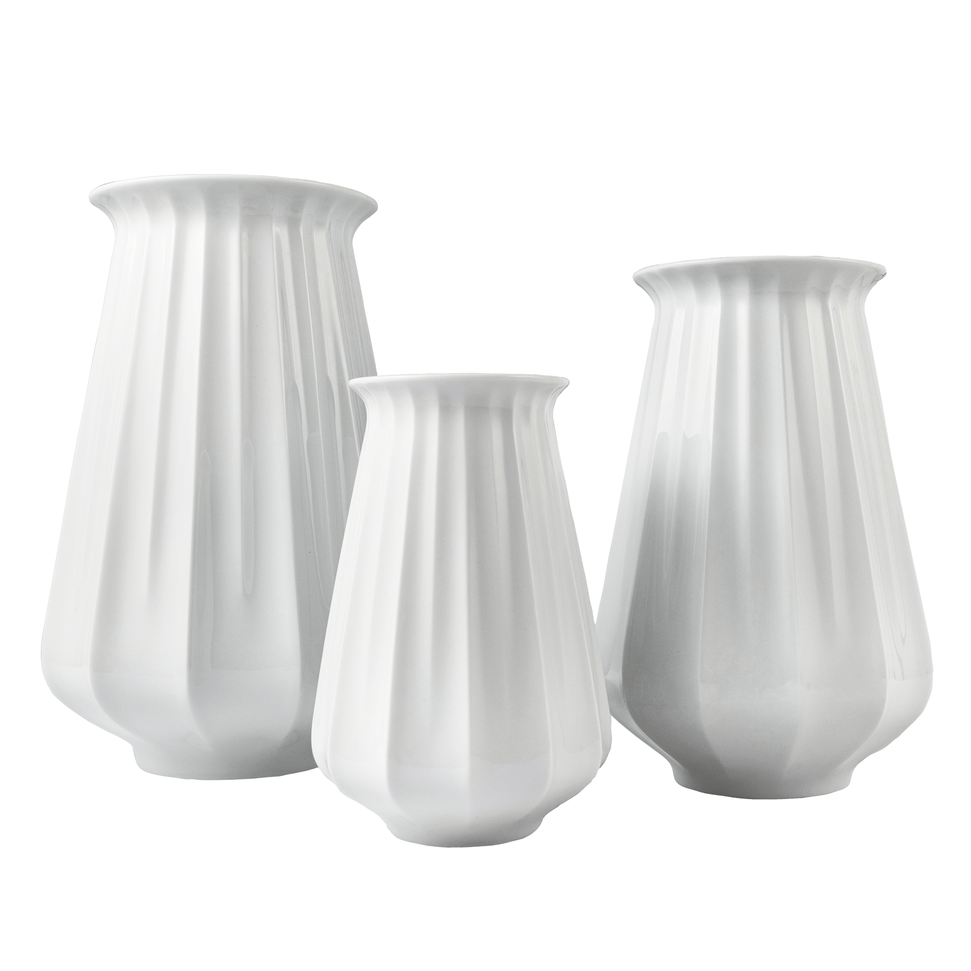 Lampionvase, klein, Weiß, H 18,5 cm | Meissen Vasen - Kollektion 000001 - 50576 - Meissen Weimar