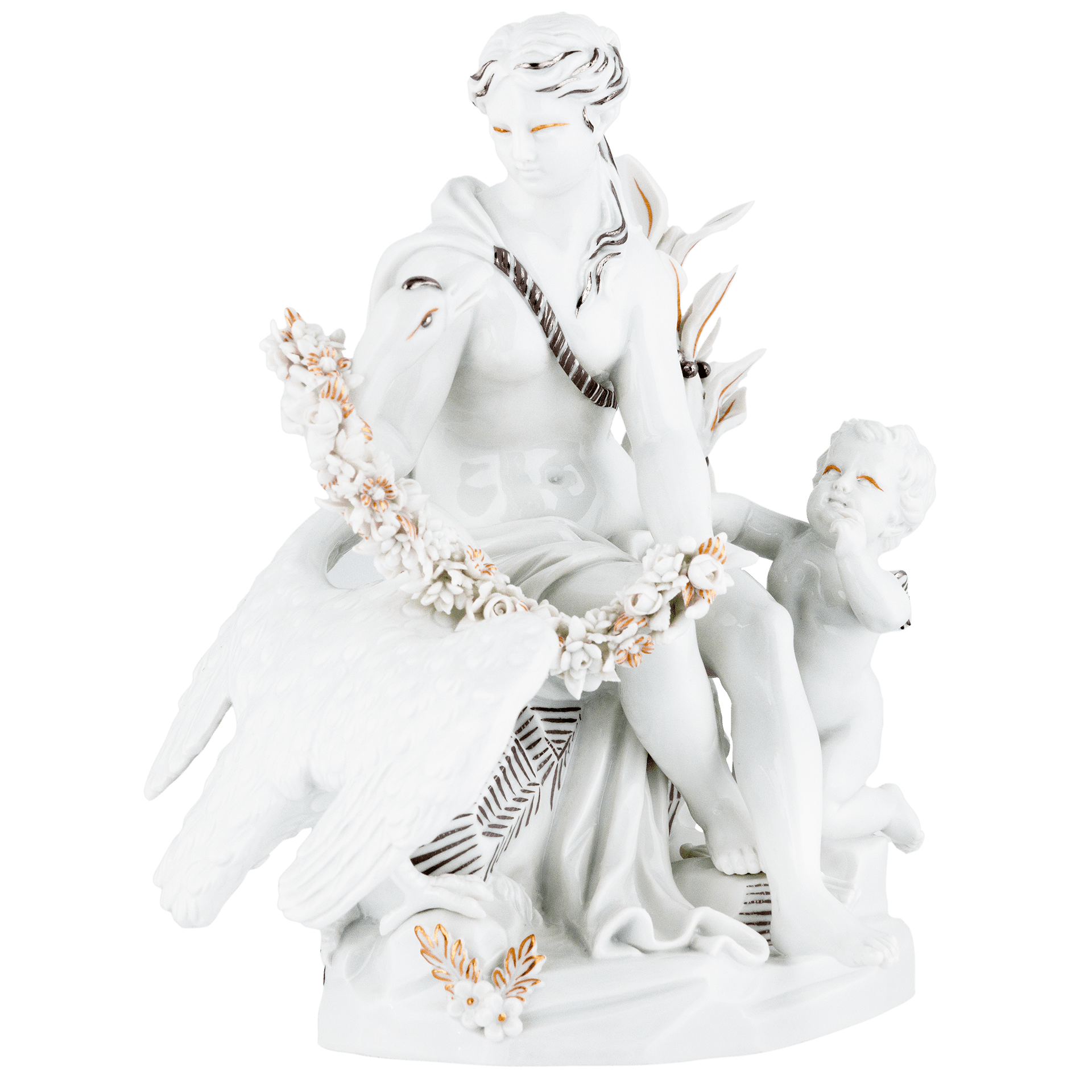 Leda mit Schwan, Lim. 25, H 17,5 cm | Meissen Limitierte Meisterwerke 908184-70521 - Meissen Weimar