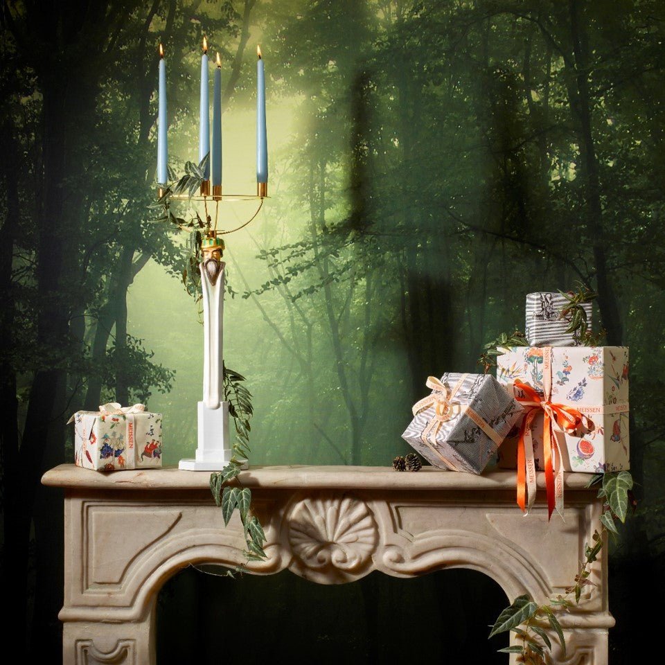 Leuchter Balthasar, bunt, H 46 cm | Meissen Exklusiv - Kollektion 900380 - 79m03 - Meissen Weimar