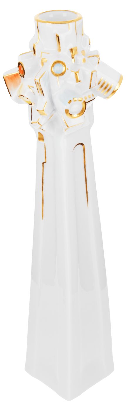 Leuchter, bunt und gold staffiert, H 26,3 cm | Meissen Leuchter Kollektion 900300 - 73625 - Meissen Weimar