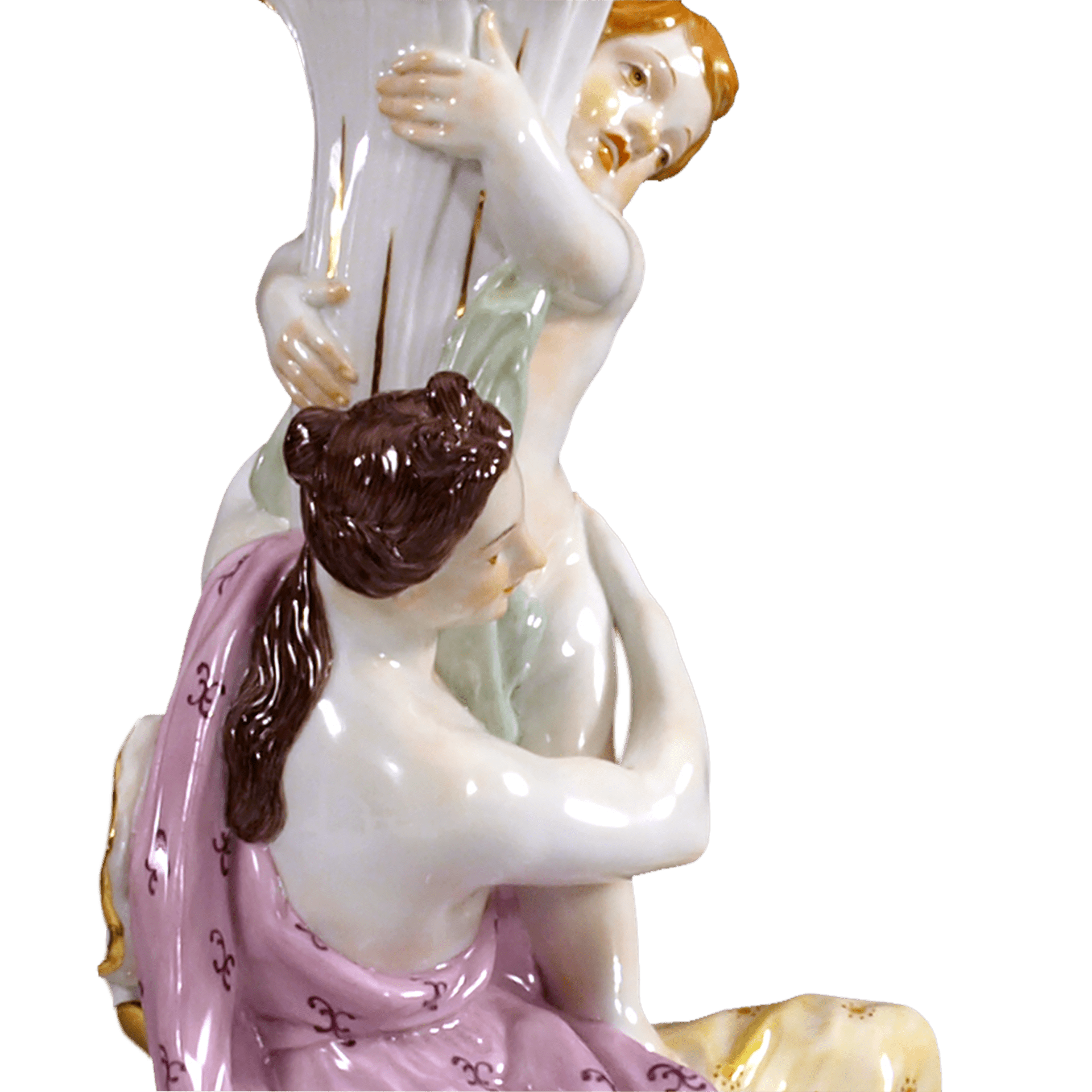 Leuchter, bunt und gold staffiert, H 32 cm | Meissen Limitierte Meisterwerke 900384 - 79328 - Meissen Weimar