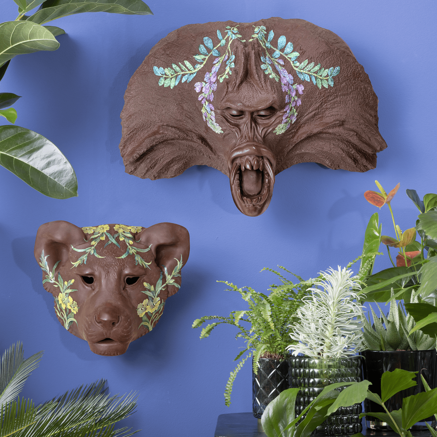 Löwenmaske Exotik, Porzellan, H 29 cm | Meissen Limitierte Meisterwerke 236484 - 86007 - Meissen Weimar